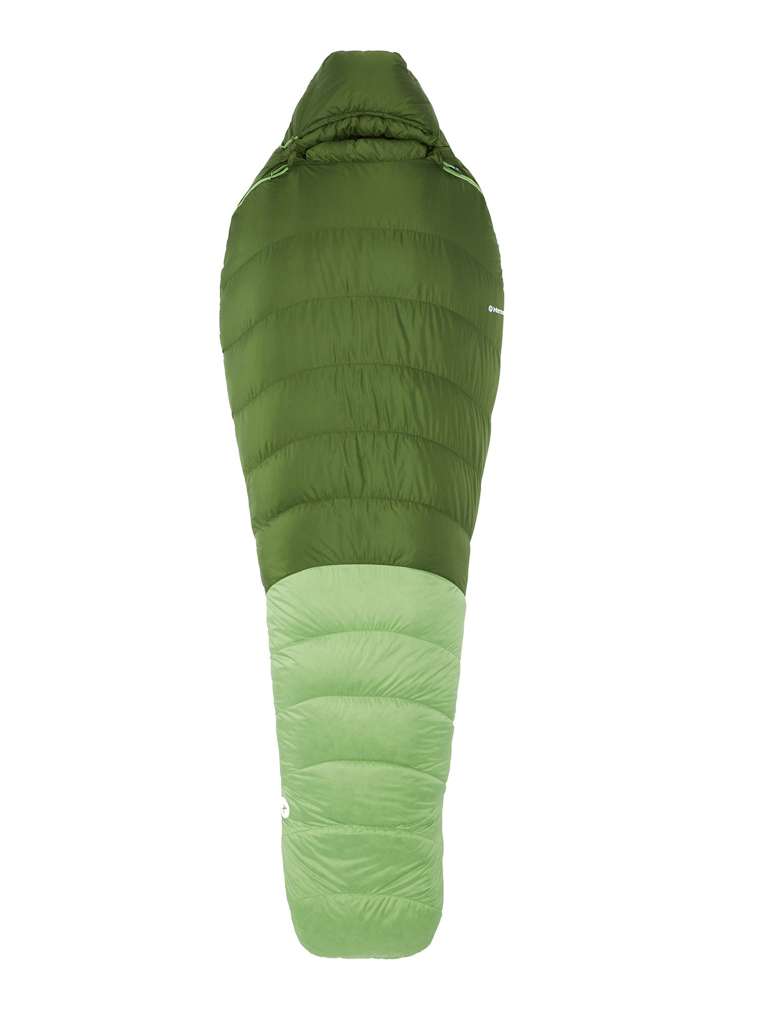 Спальний мішок пуховий Marmot Hydrogen (183 cm) - foliage/kiwi