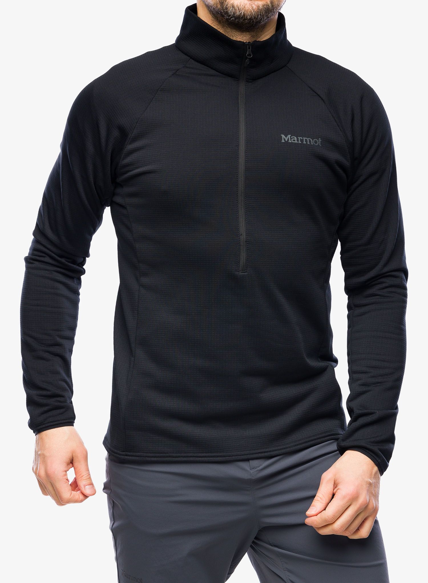 Кофта на блискавці Marmot Leconte Fleece 1/2 Zip - black
