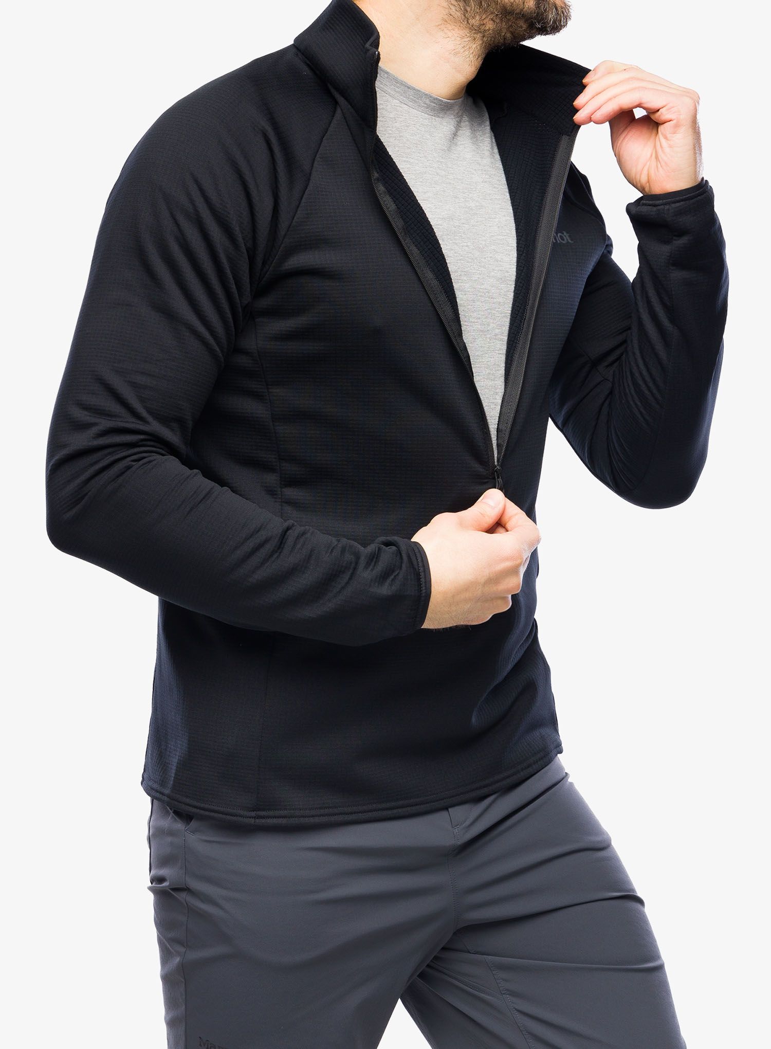 Кофта на блискавці Marmot Leconte Fleece 1/2 Zip - black