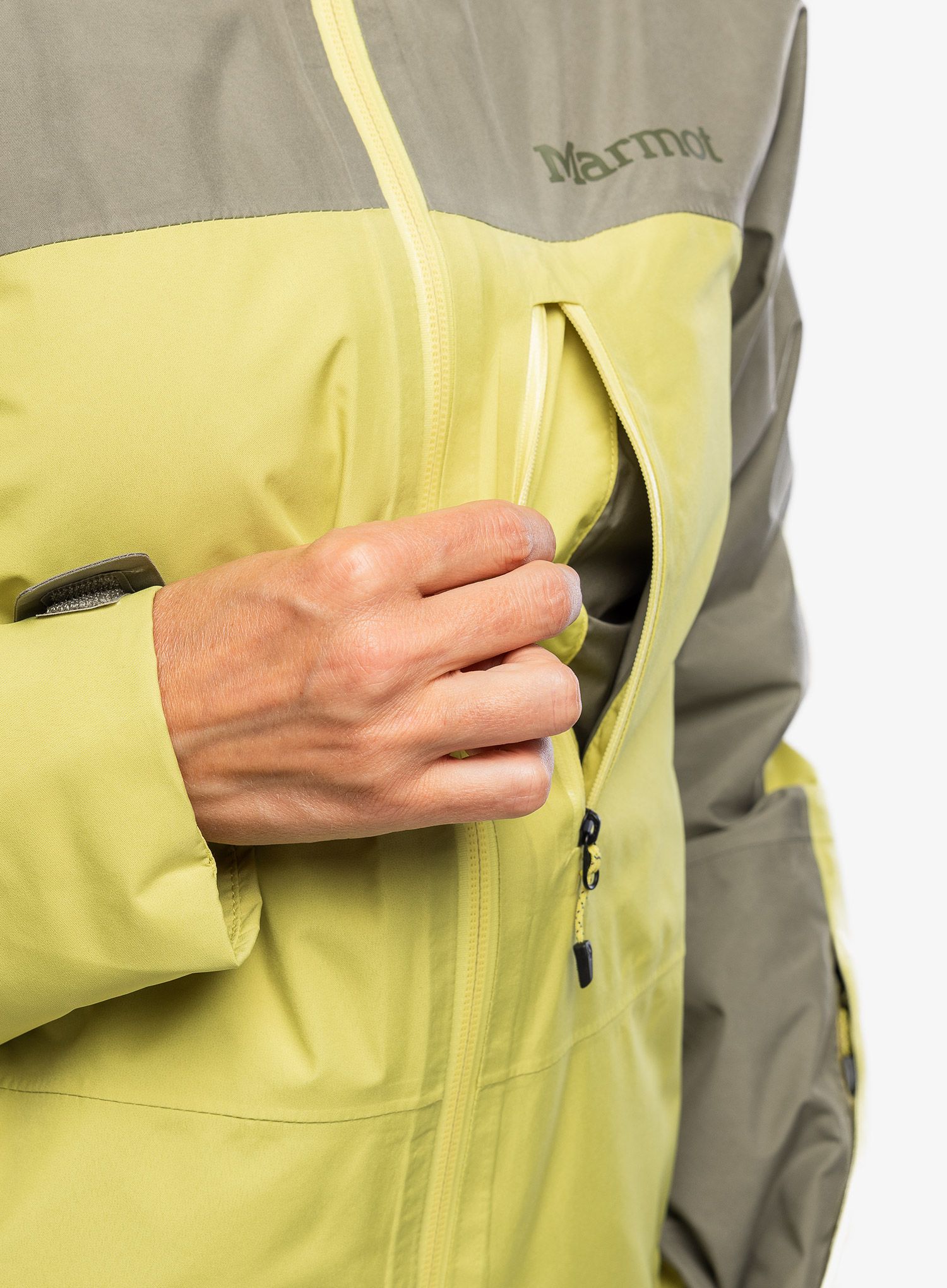Куртка лижна жіноча Marmot Lightray GORE-TEX Jacket - vetiver/limelight