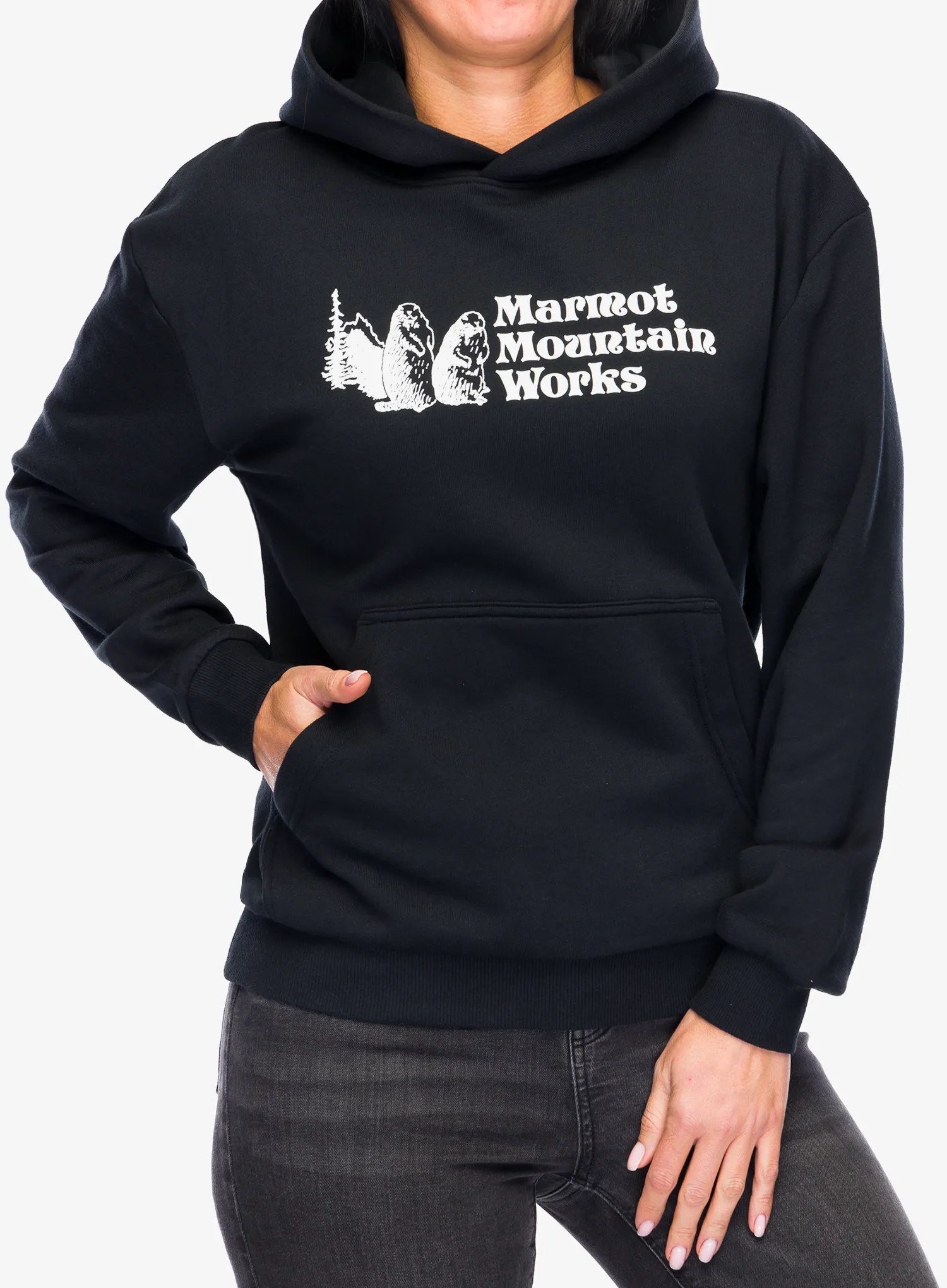 Кофта з каптуром жіноча Marmot MMW Hoody - black