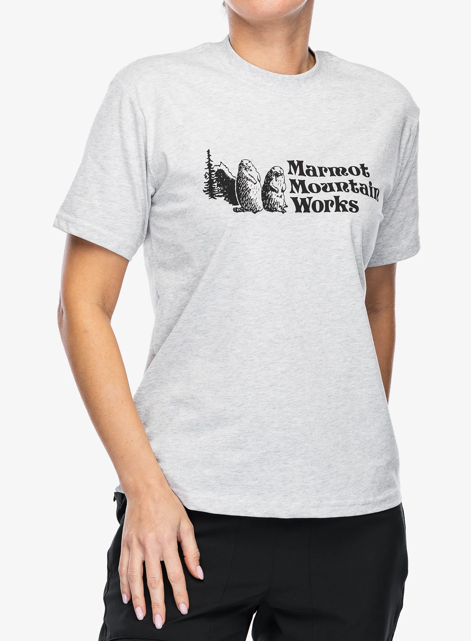Футболка жіноча Marmot MMW Tee SS - light grey heather