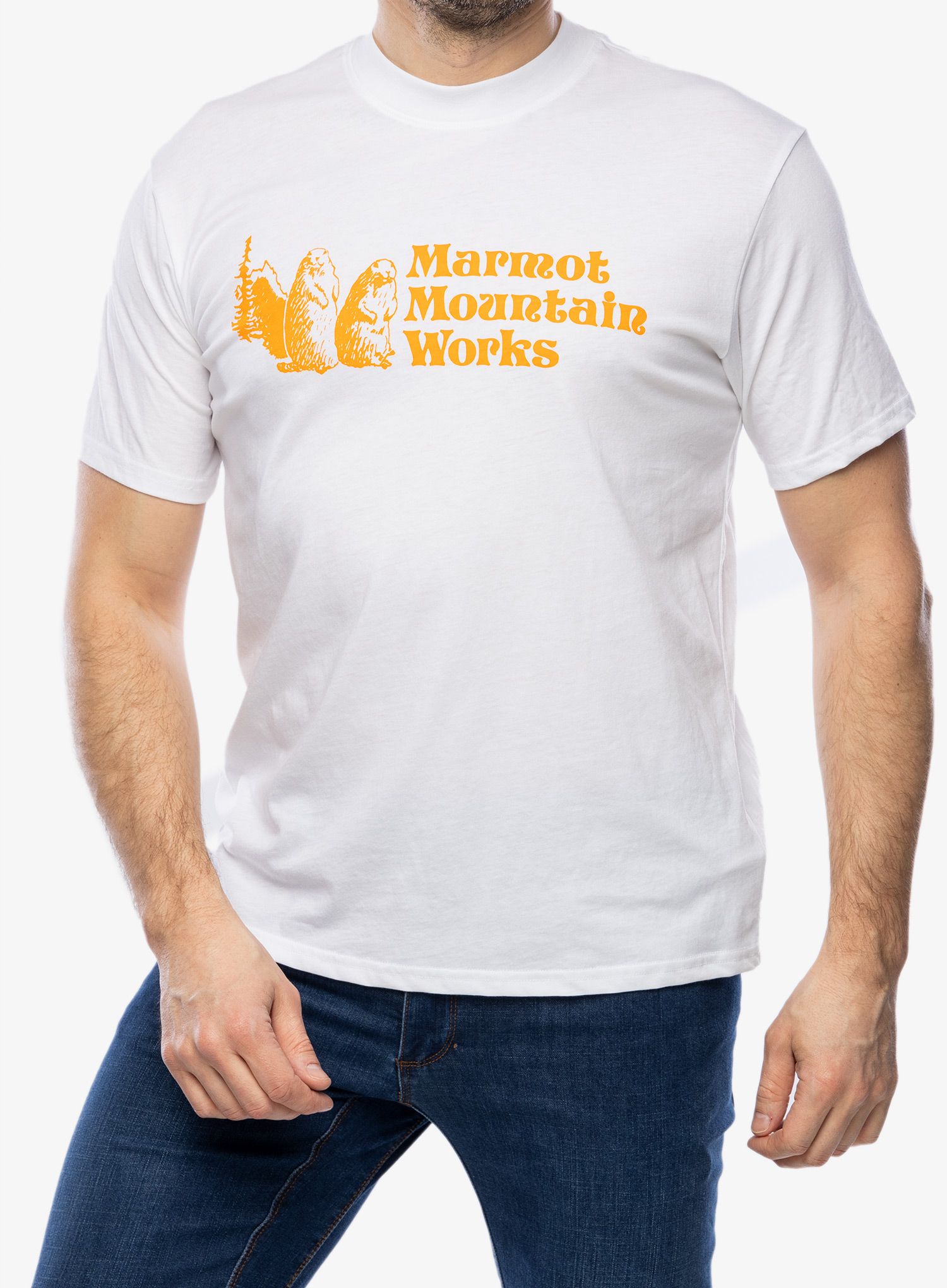 Футболка з принтом Marmot MMW Tee S/S - white