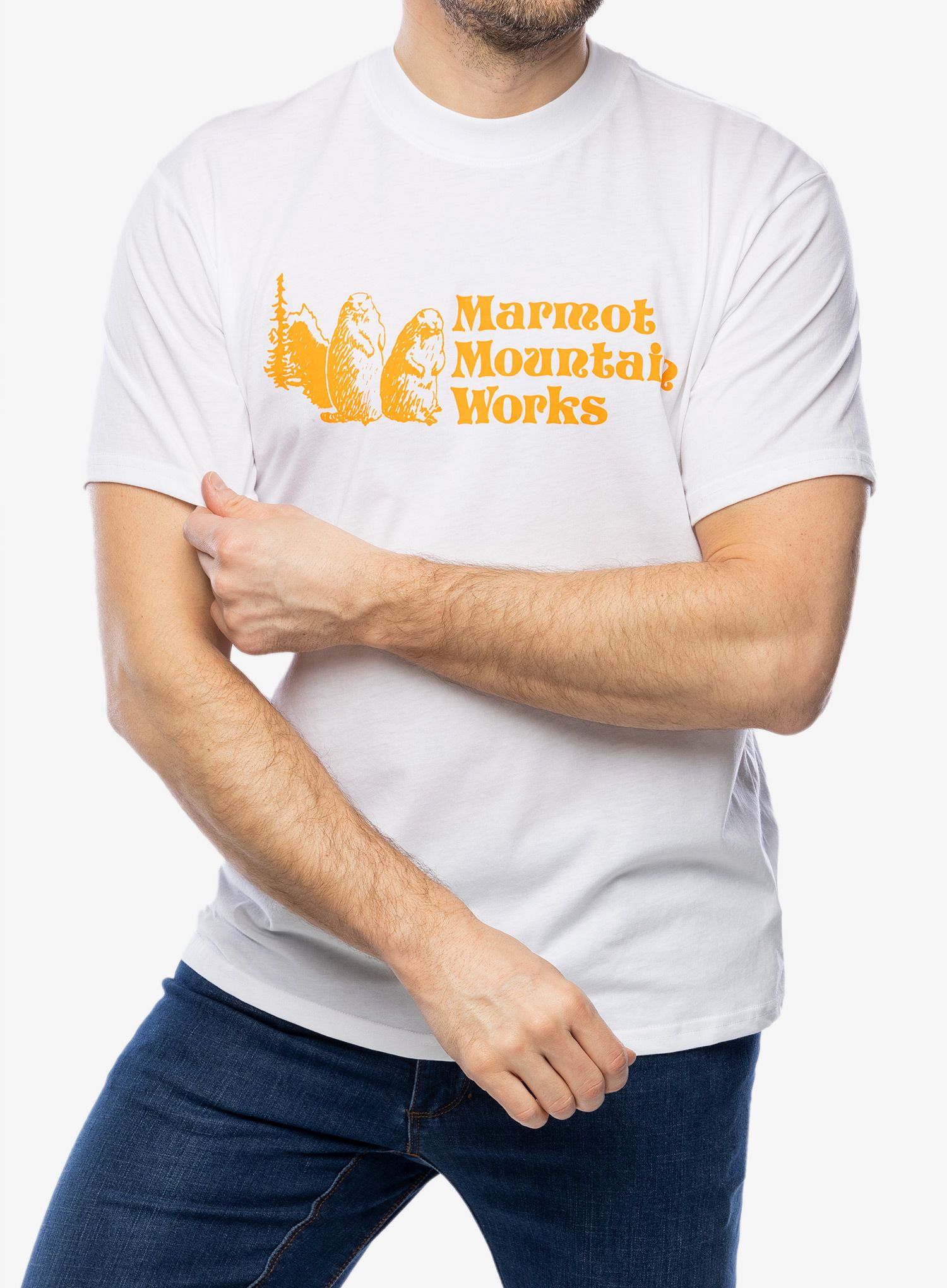 Футболка з принтом Marmot MMW Tee S/S - white