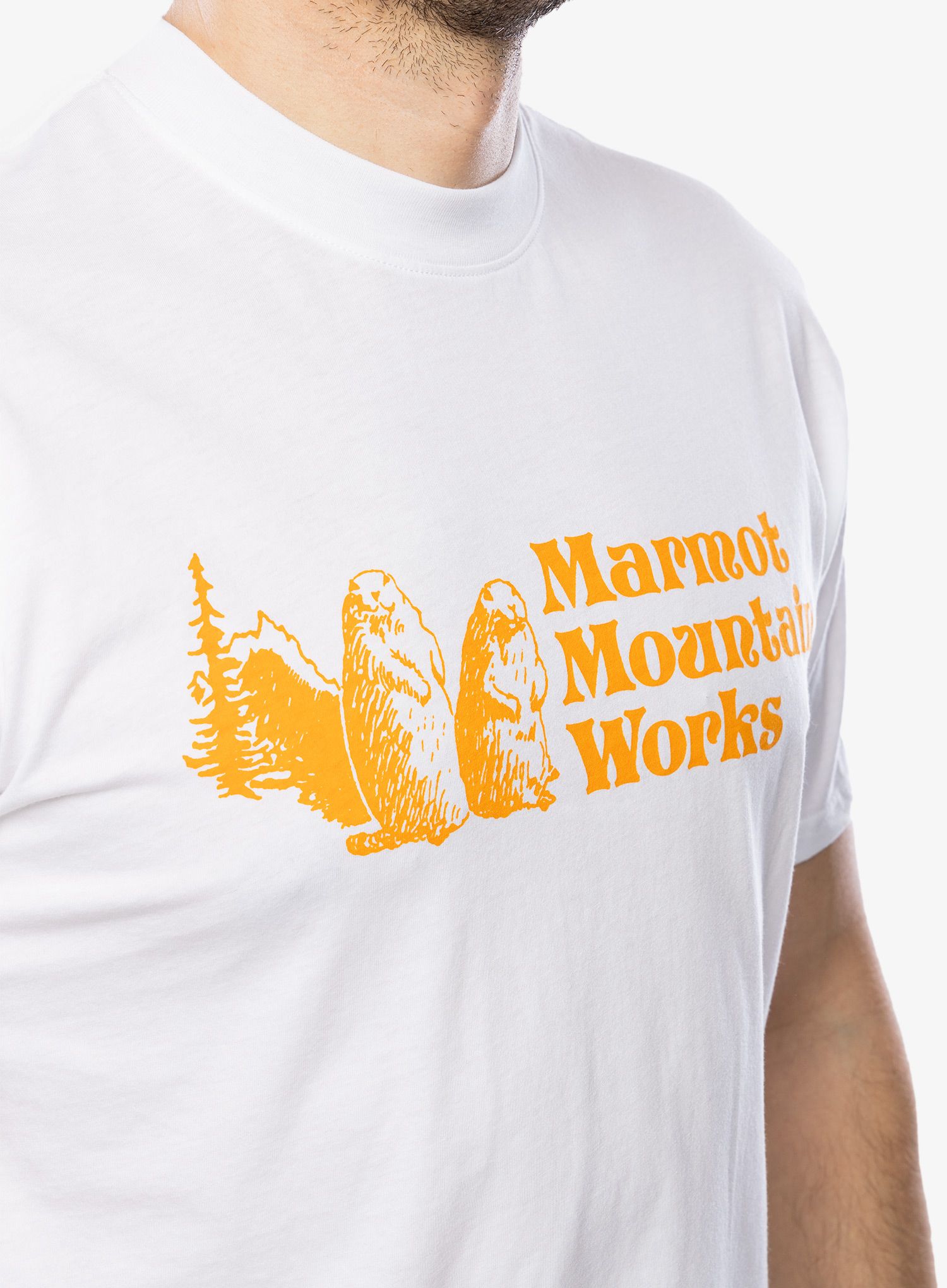 Футболка з принтом Marmot MMW Tee S/S - white