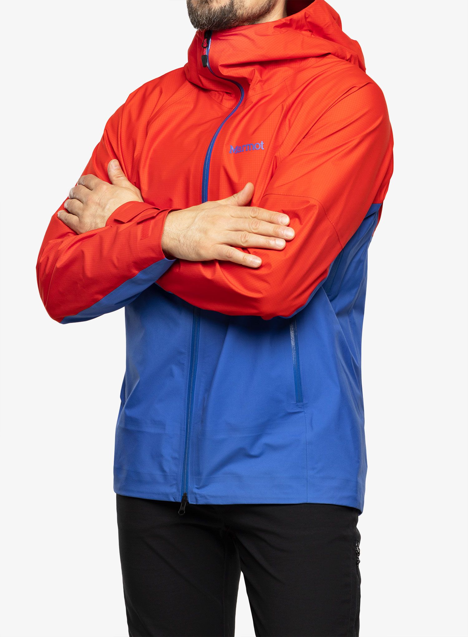 Куртка дощовик Marmot Mitre Peak Jacket - victory red/trail blue