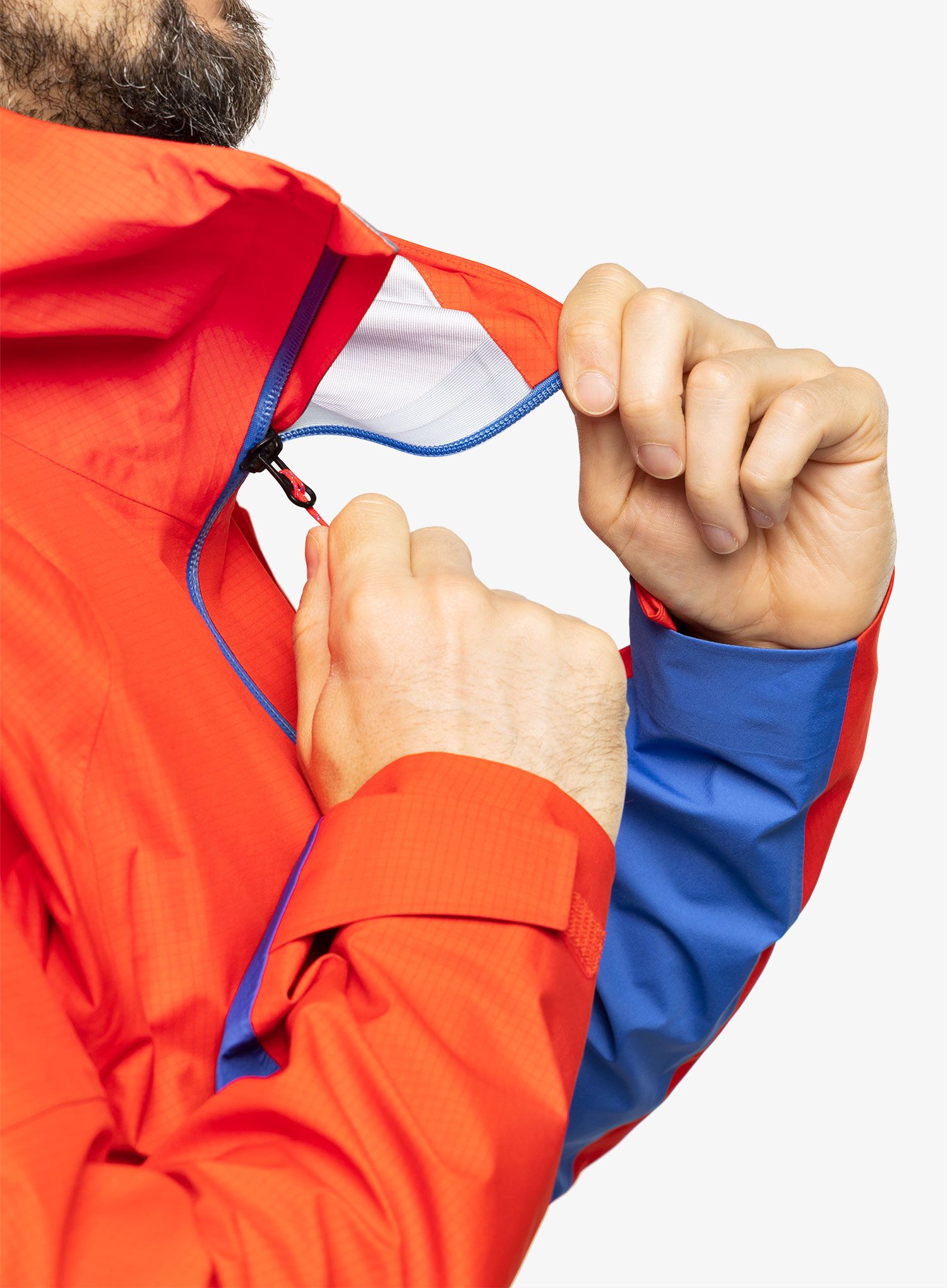 Куртка дощовик Marmot Mitre Peak Jacket - victory red/trail blue
