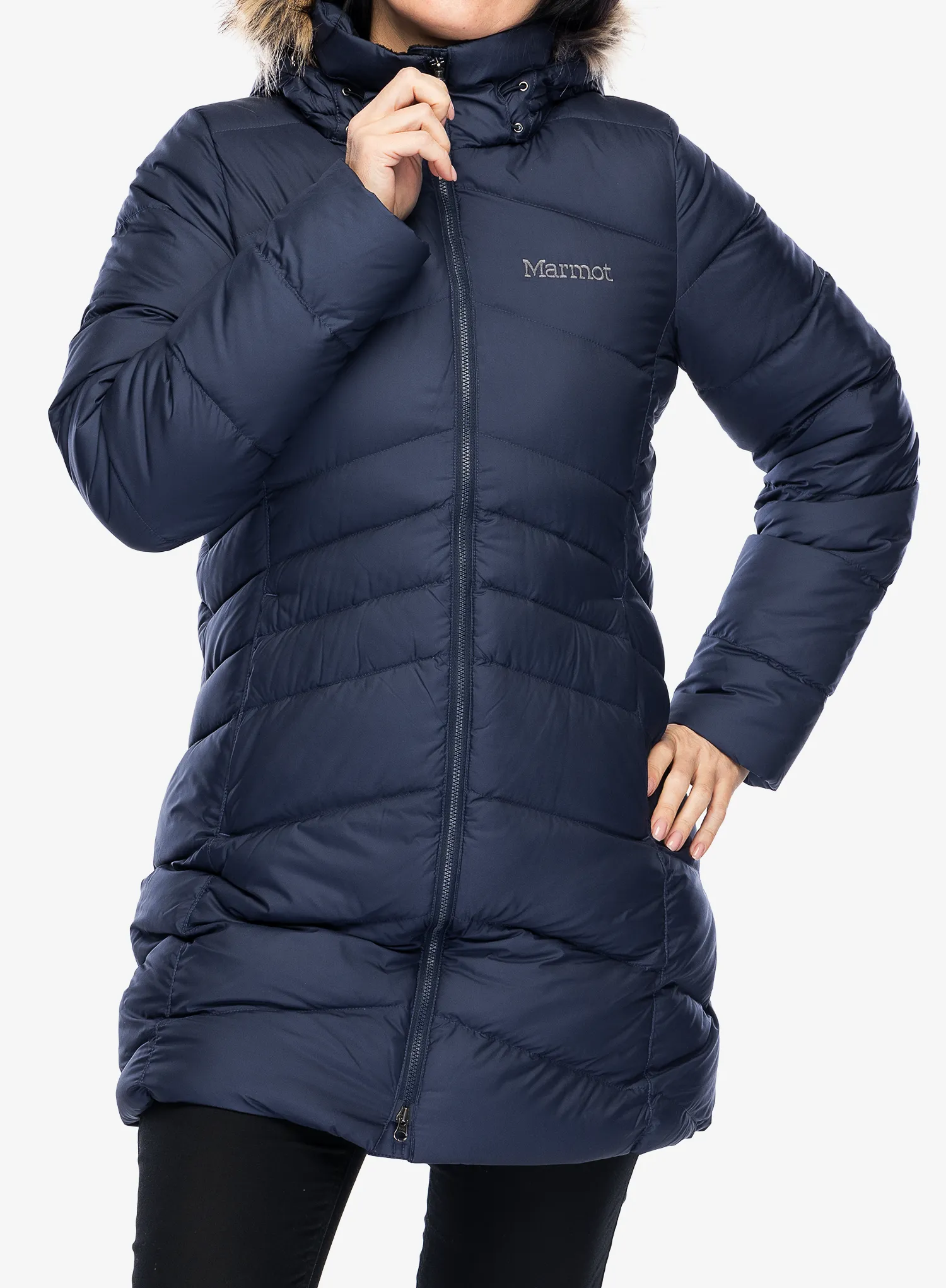 Плащ пуховий жіночий Marmot Montreal Coat - midnight navy/navy