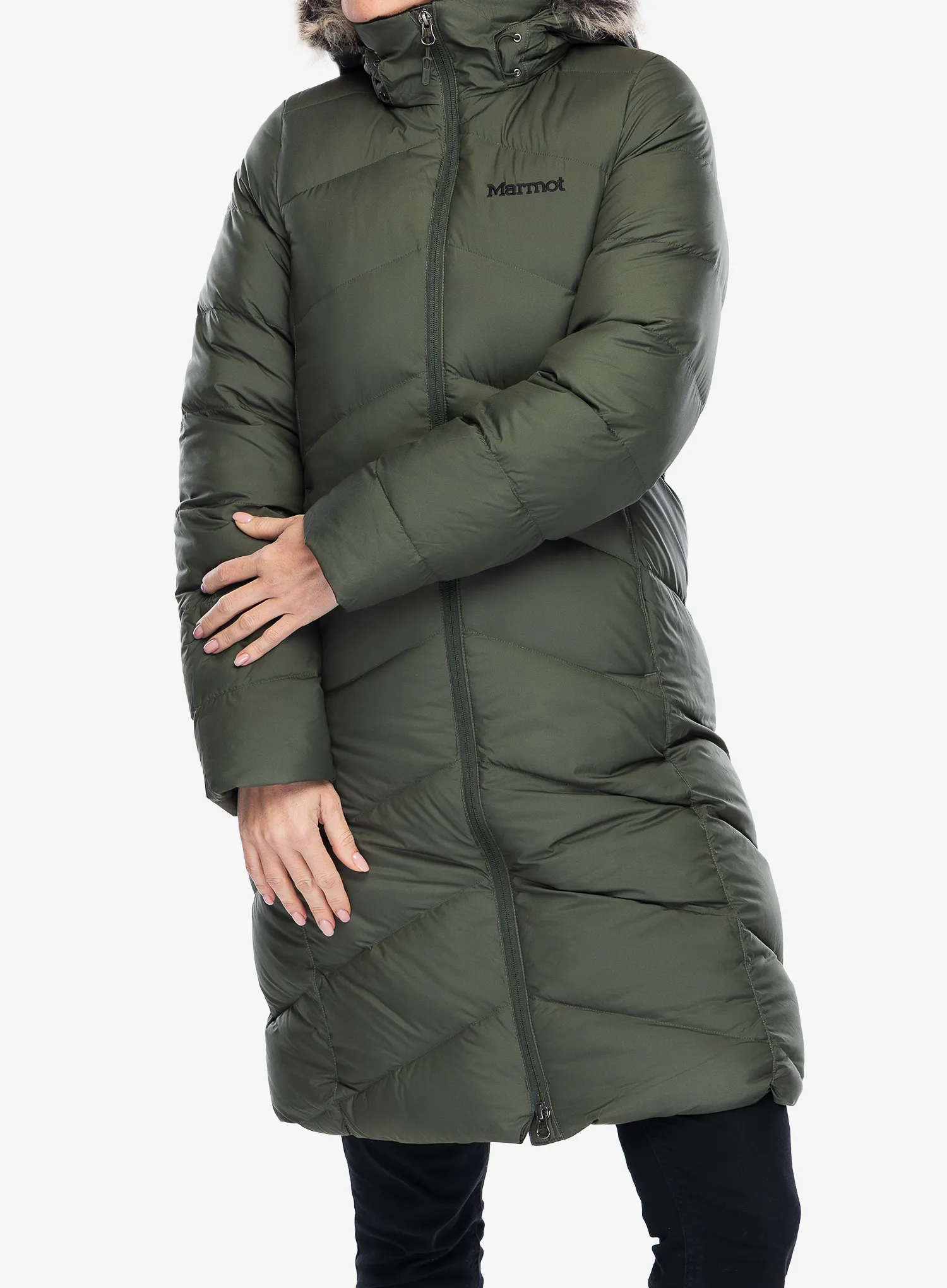 Плащ пуховий жіночий Marmot Montreaux Coat - nori/nori