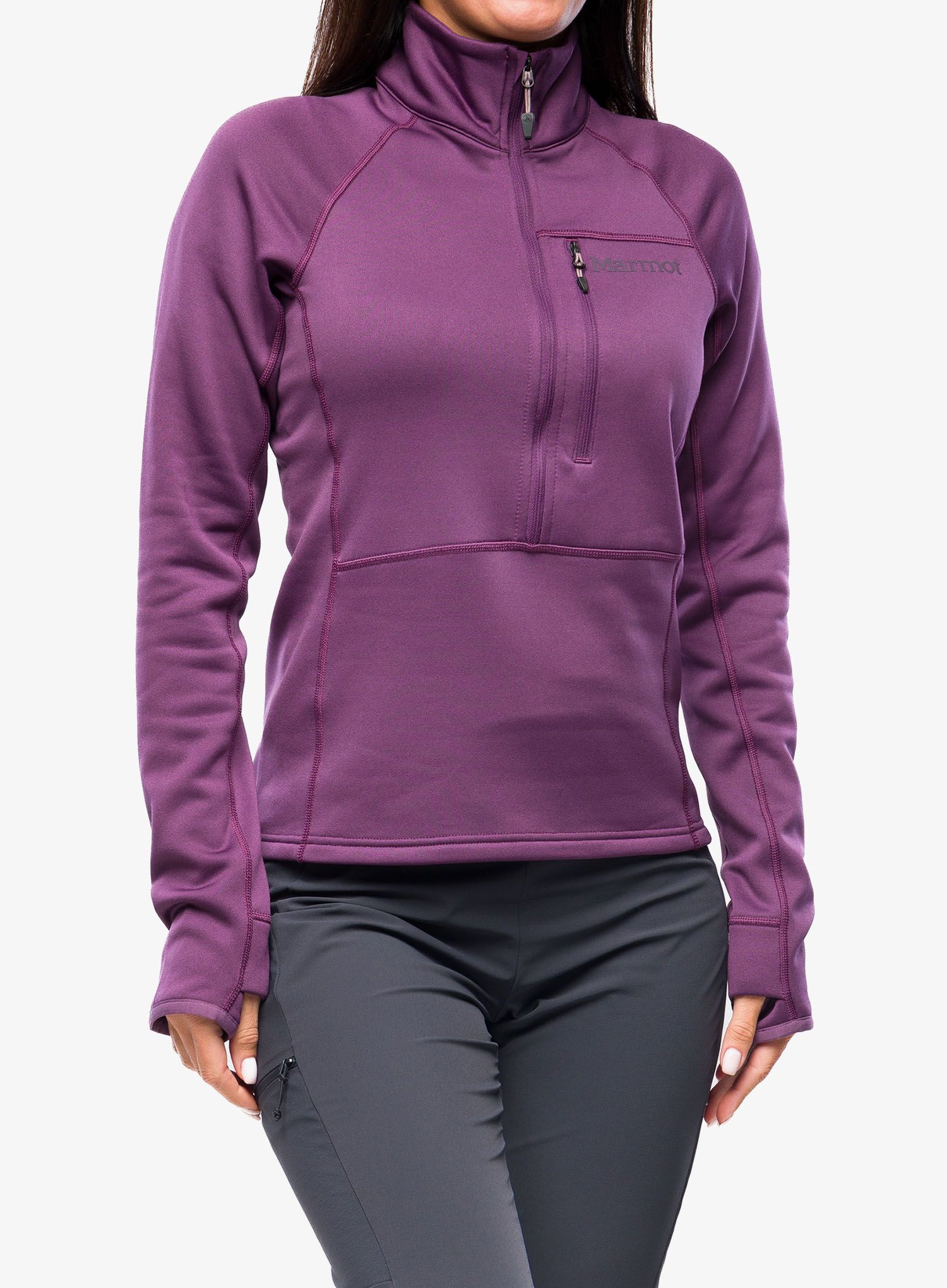 Кофта флісова жіноча Marmot Olden Polartec 1/2 Zip - purple fig