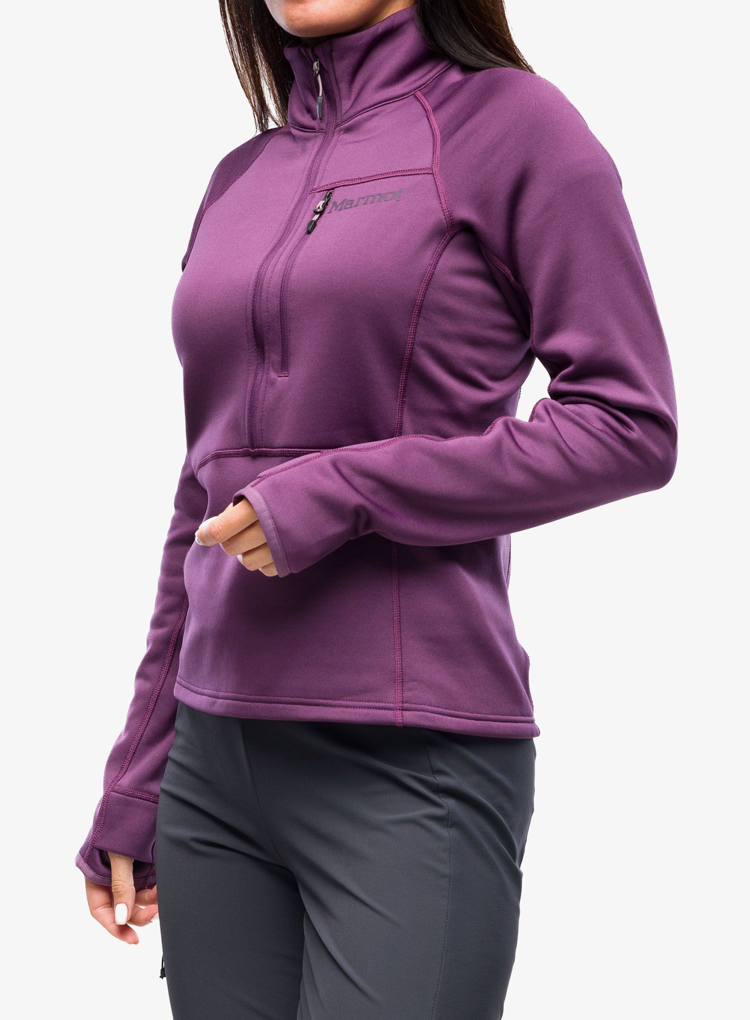 Кофта флісова жіноча Marmot Olden Polartec 1/2 Zip - purple fig