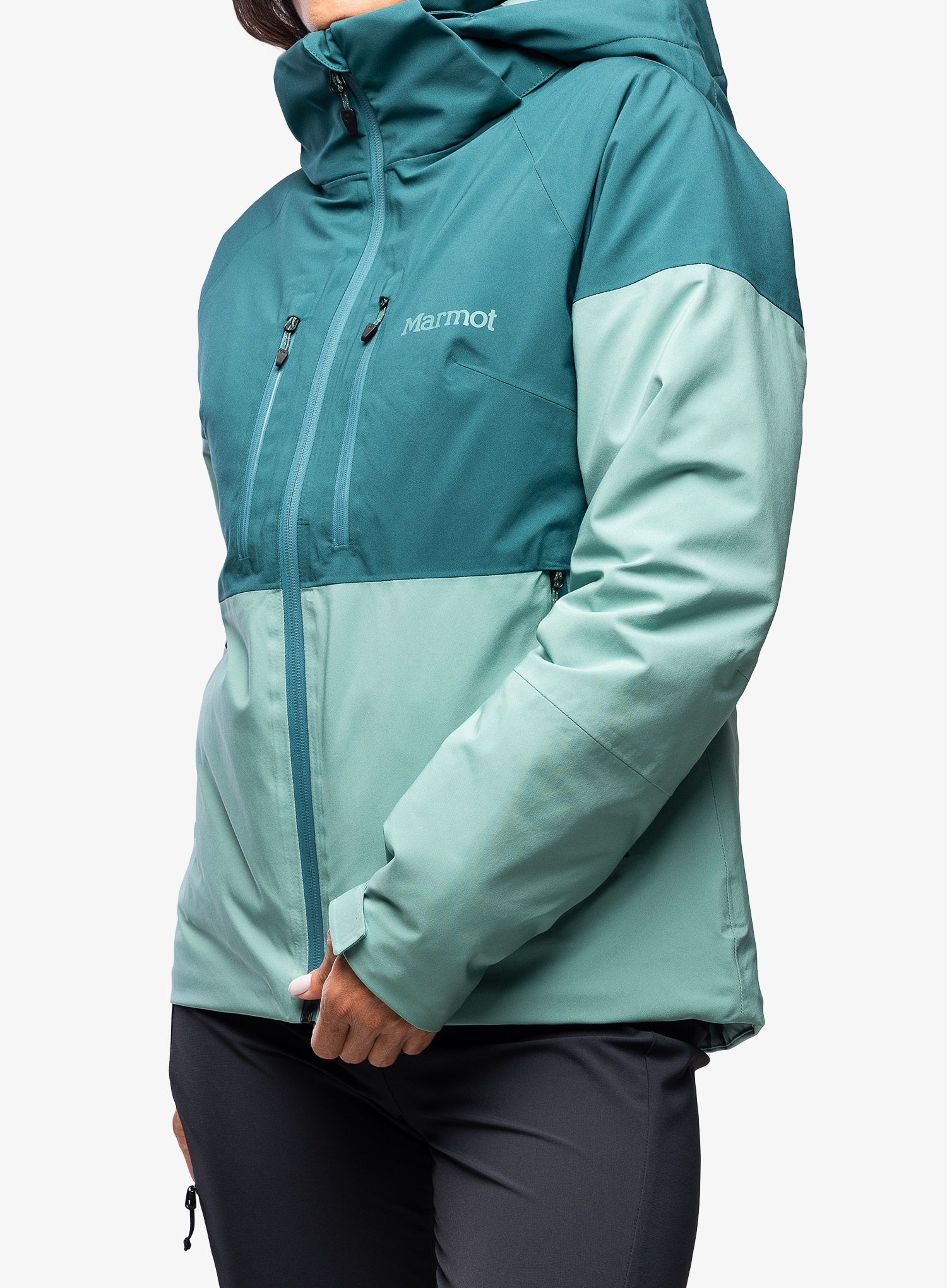 Куртка лижна жіноча Marmot Pace Jacket - dark jungle/blue agave