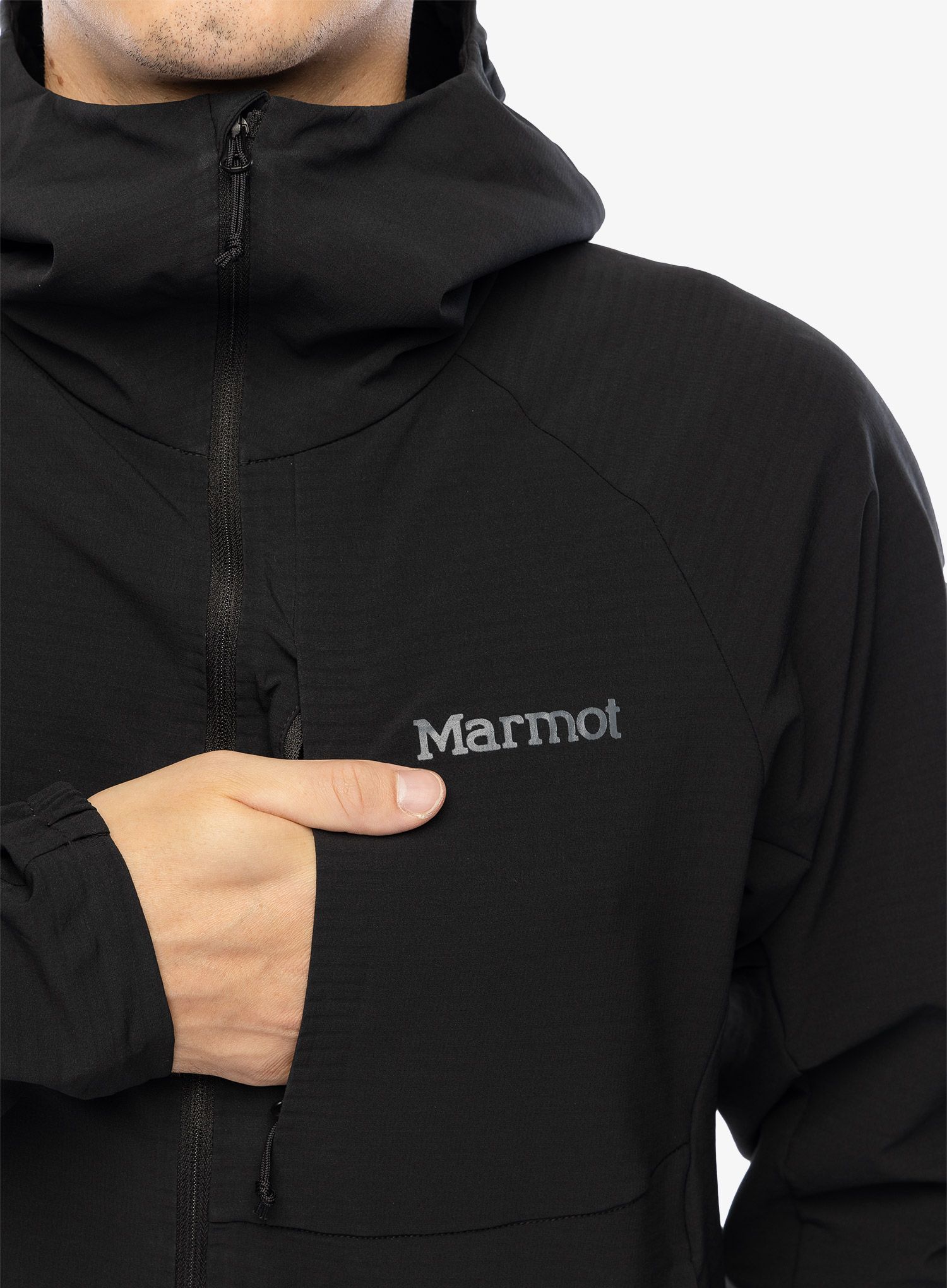 Вітровка Marmot Pinnacle DriClime Hoody - black