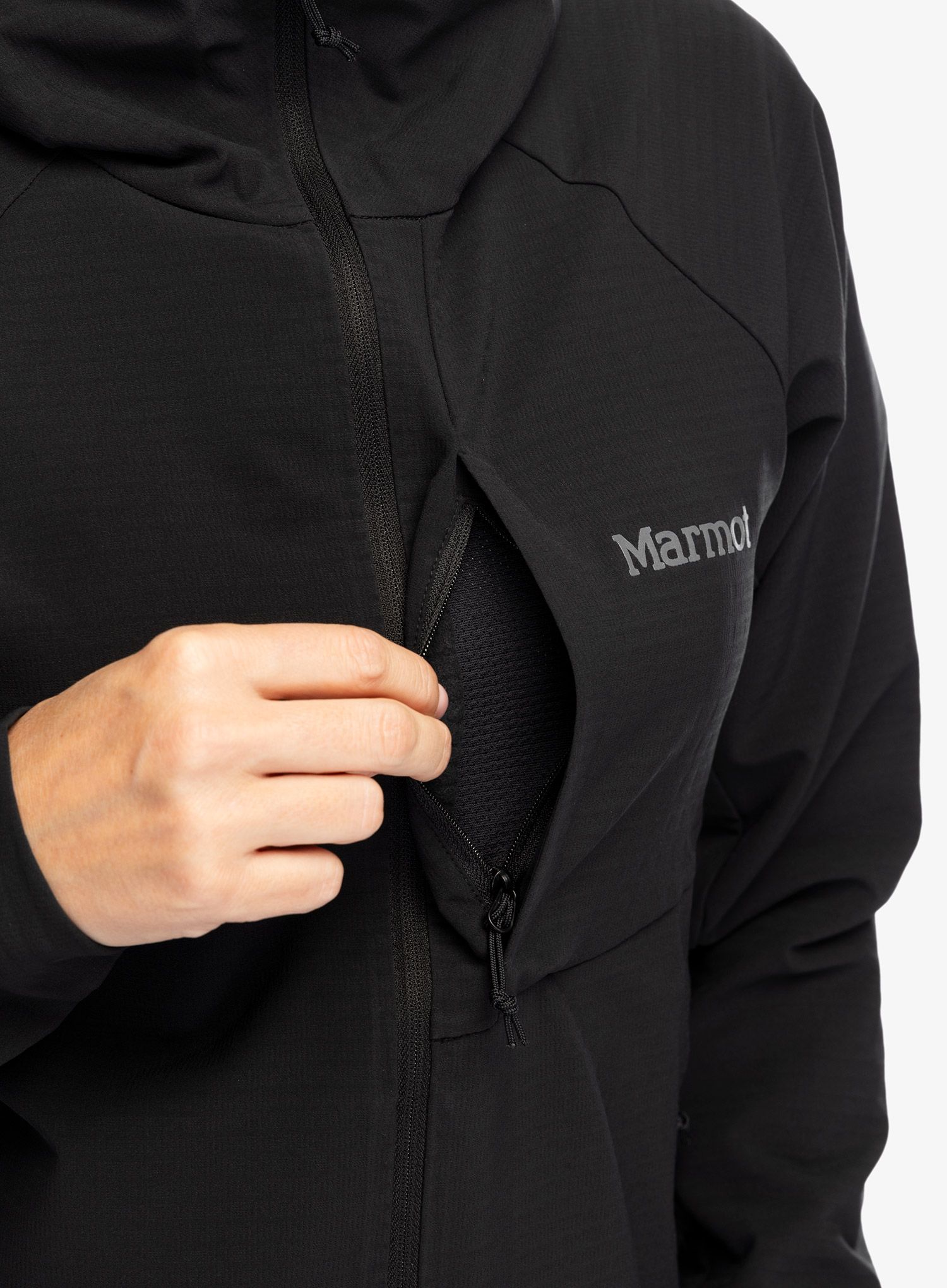 Вітровка жіноча Marmot Pinnacle DriClime Hoody - black