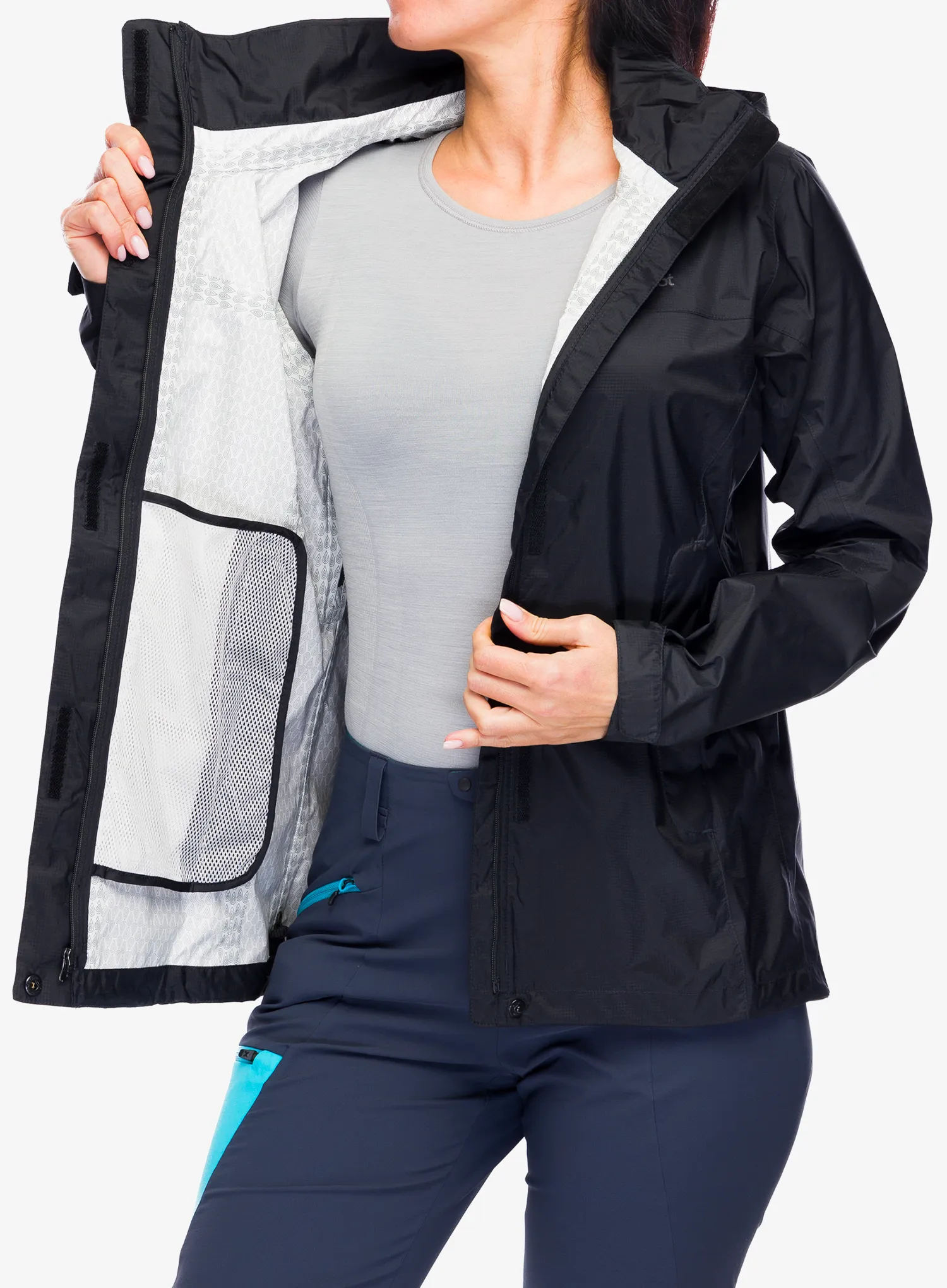 Куртка дощовик жіноча Marmot PreCip Eco Jacket - black/black