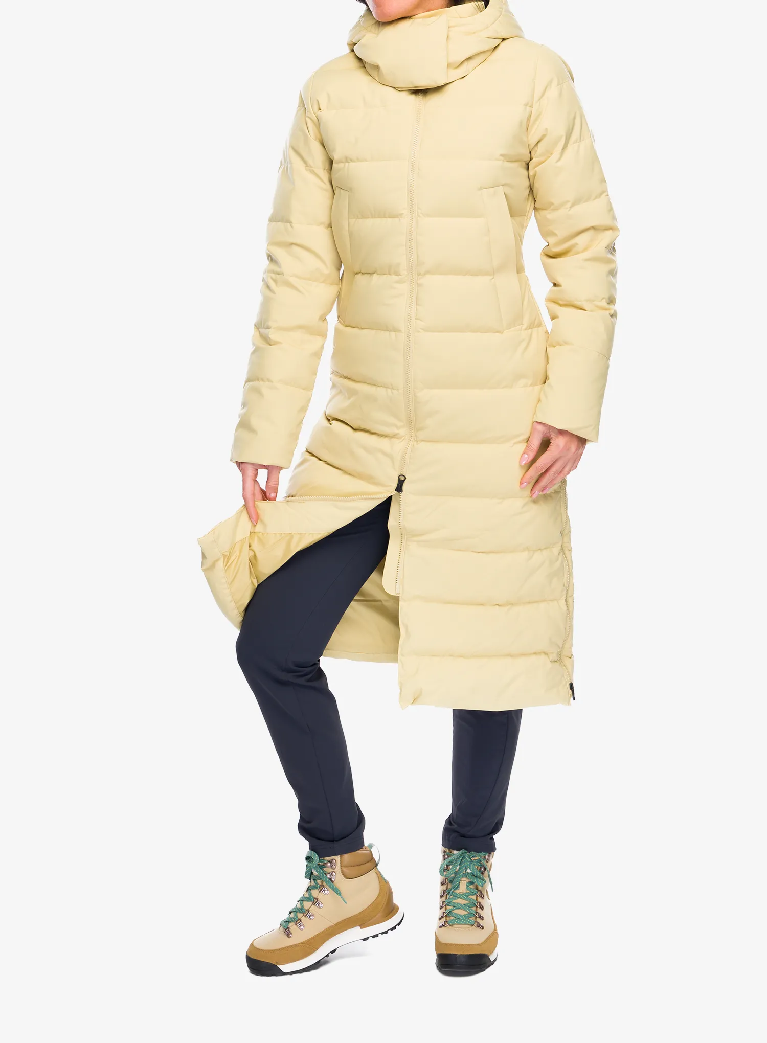 Плащ пуховий жіночий Marmot Prospect Coat - light oak