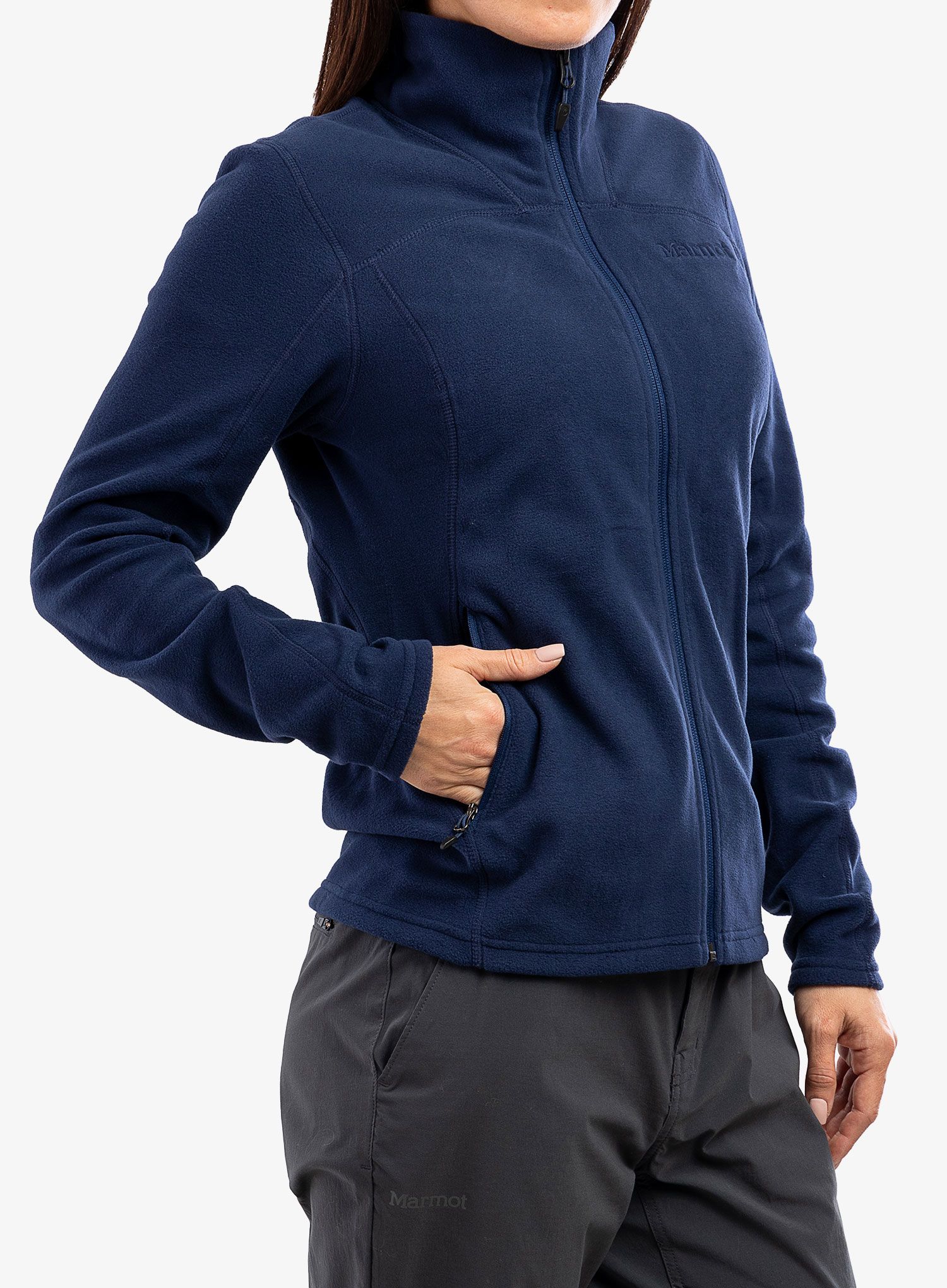 Кофта на замку жіноча Marmot Reactor Polartec Jacket - arctic navy 