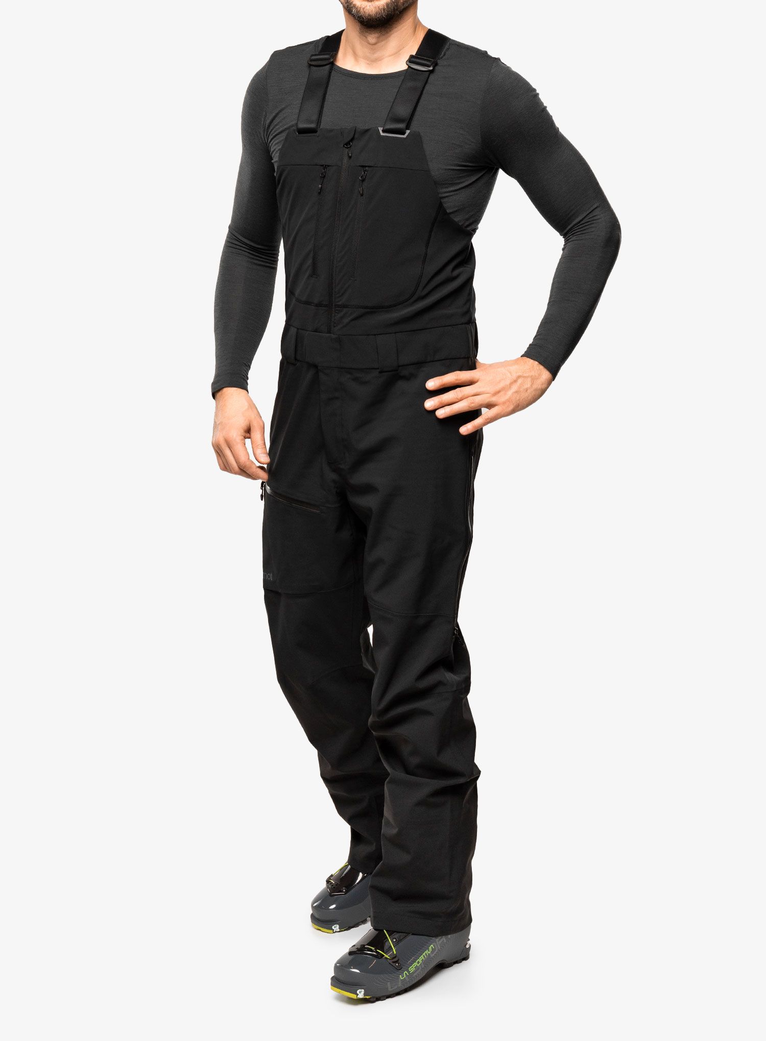Штани лижні Marmot Refuge Pro Bib - black 
