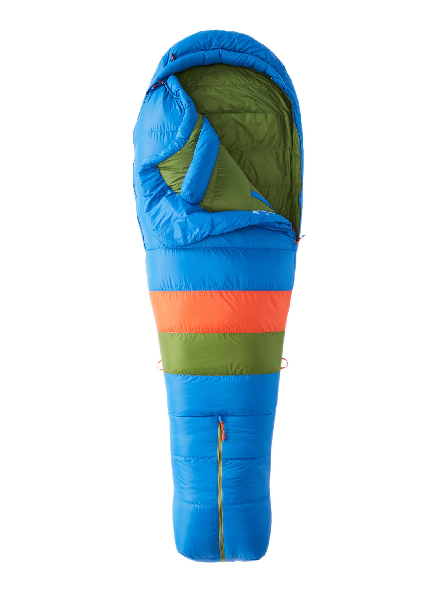 Спальний мішок пуховий Marmot Sawtooth (183 cm) - dark azure/foliage