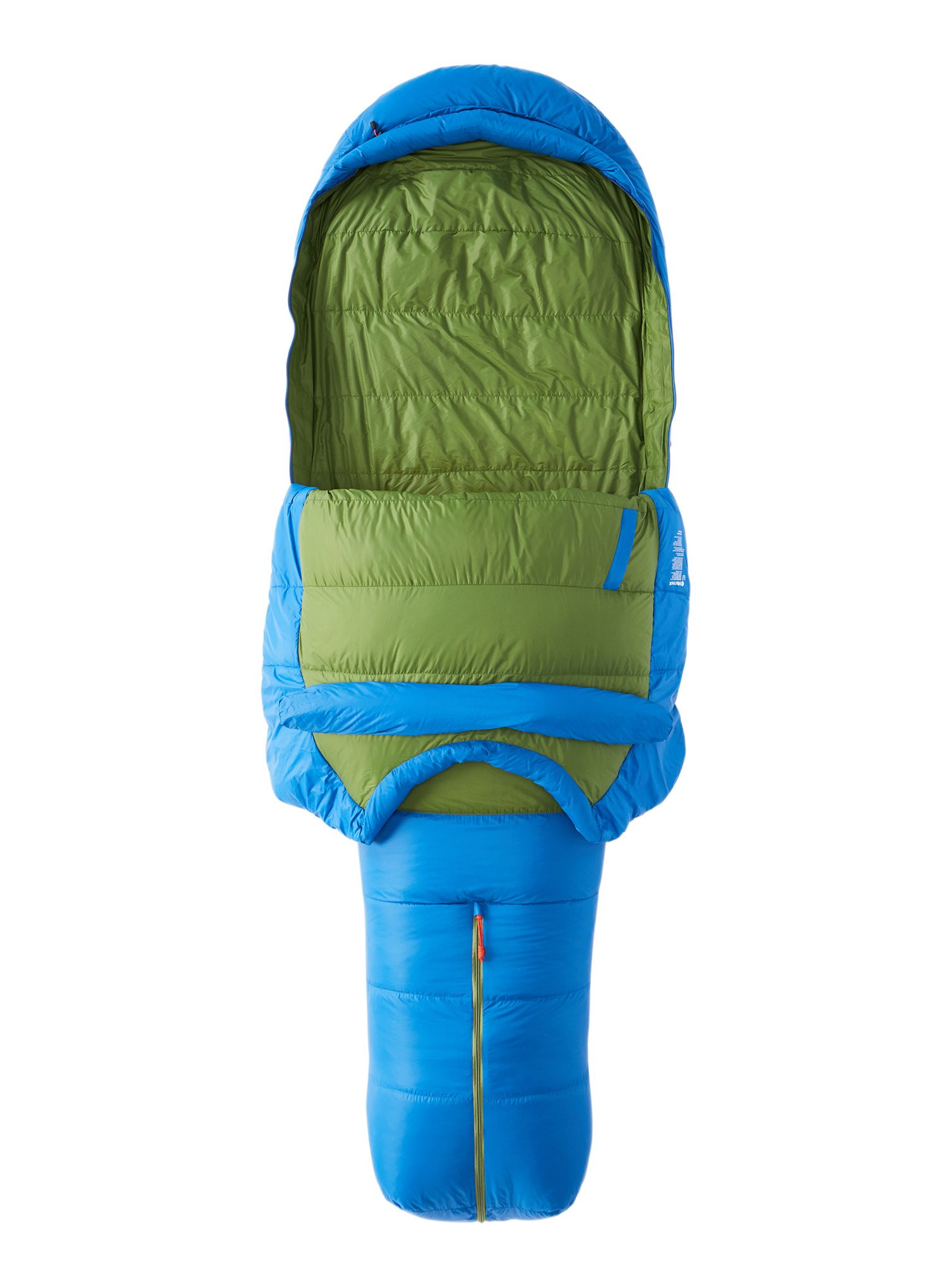 Спальний мішок пуховий Marmot Sawtooth (183 cm) - dark azure/foliage