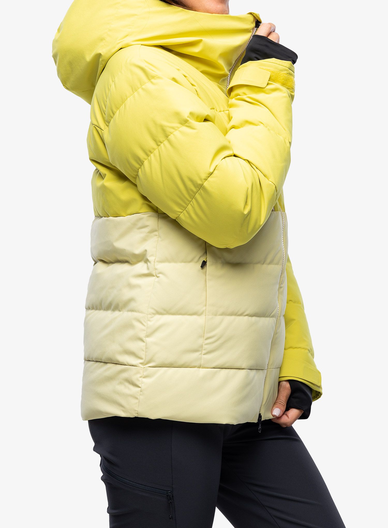 Пуховик жіноча Marmot Slingshot Jacket - limelight/wheat