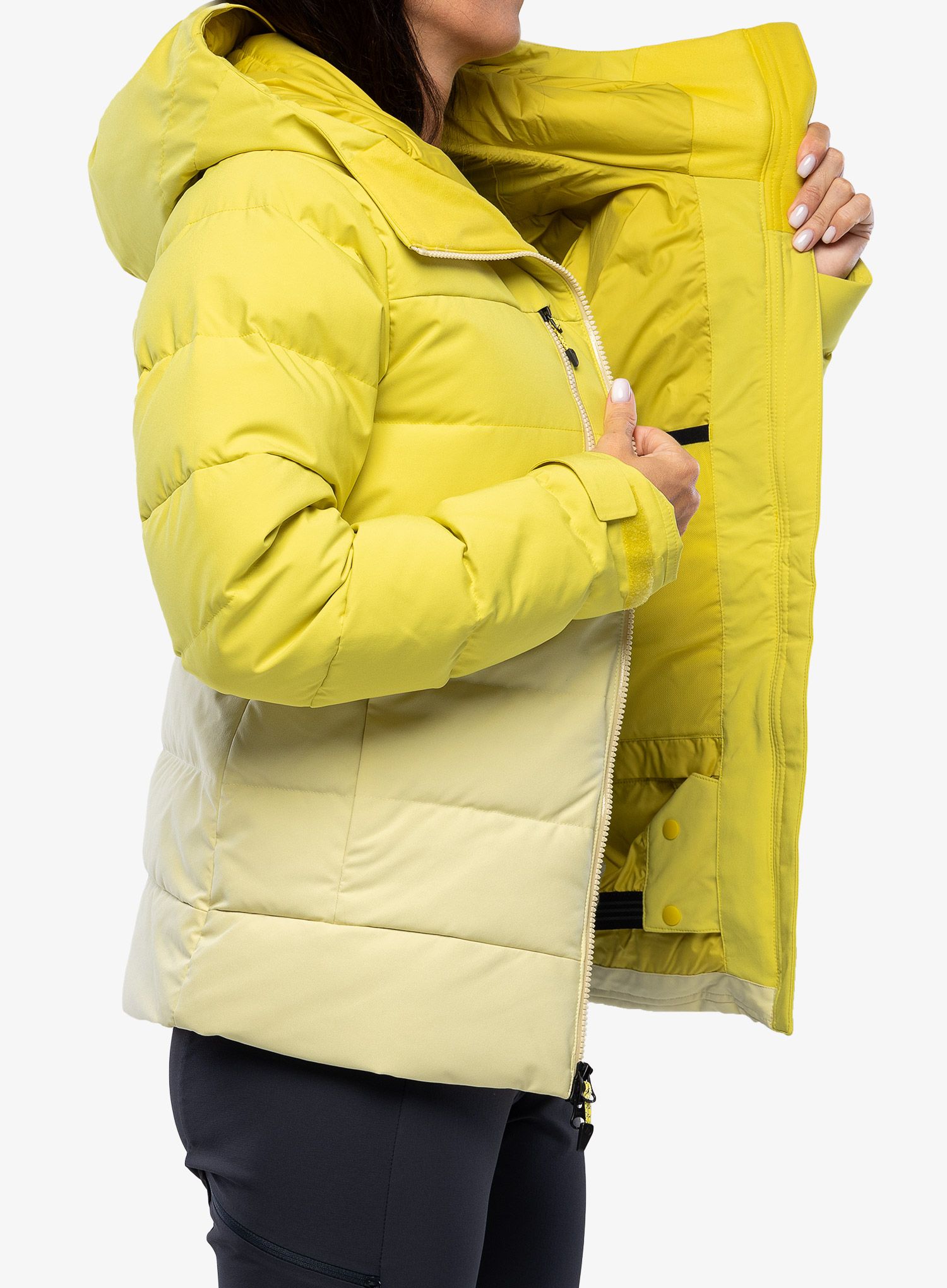 Пуховик жіноча Marmot Slingshot Jacket - limelight/wheat