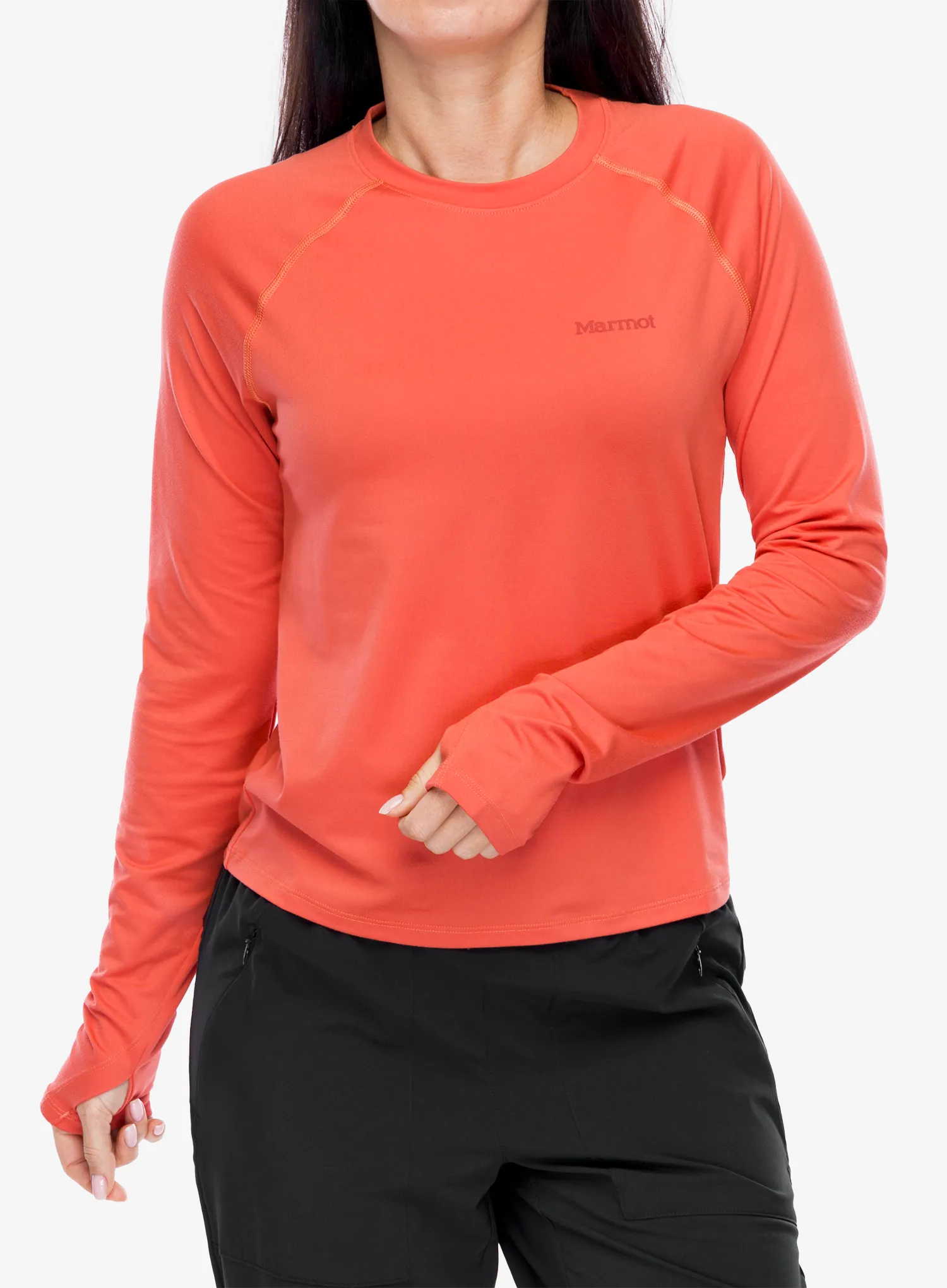 Кофта жіноча без каптура Marmot Windridge LS - grapefruit