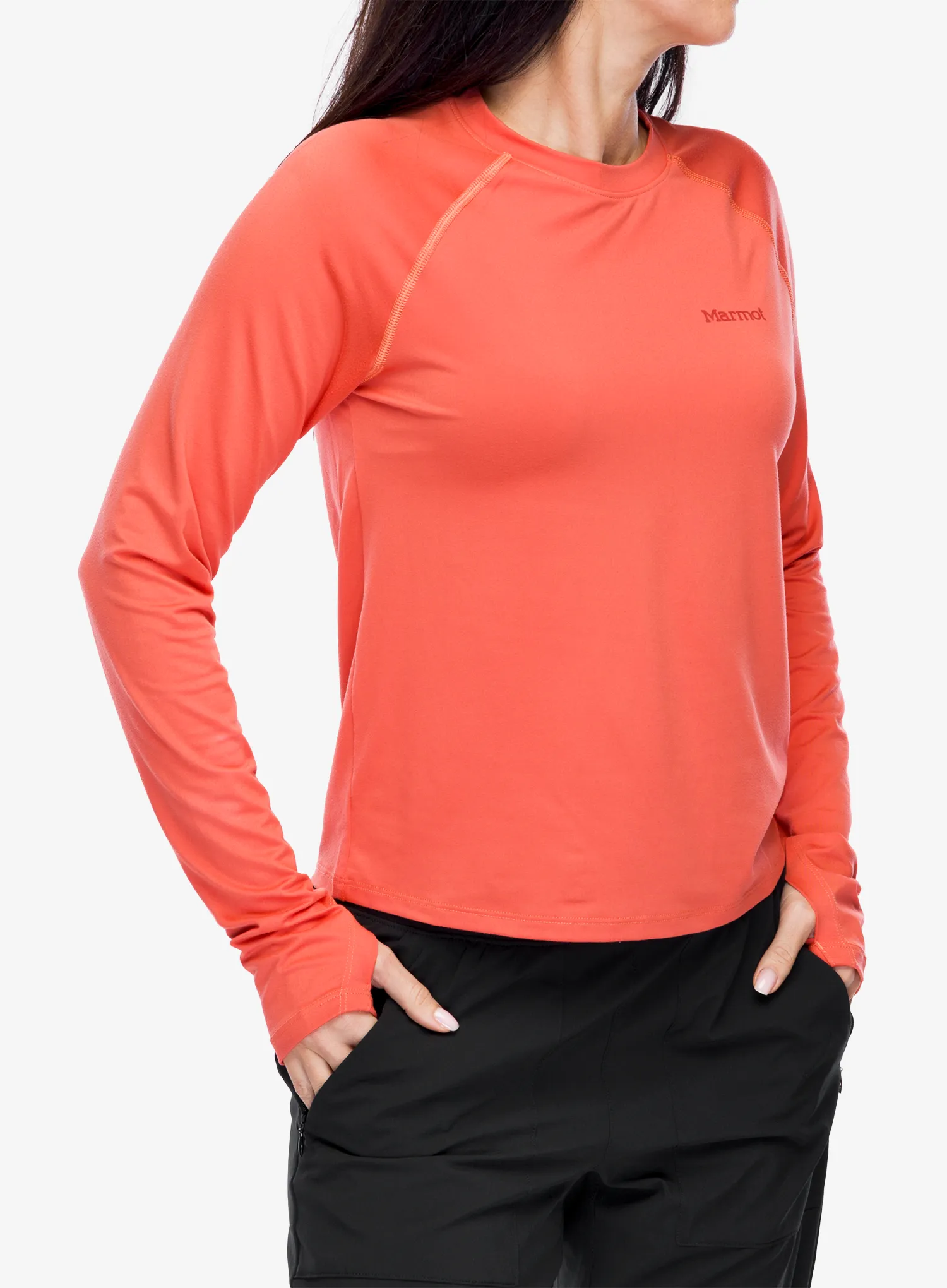 Кофта жіноча без каптура Marmot Windridge LS - grapefruit