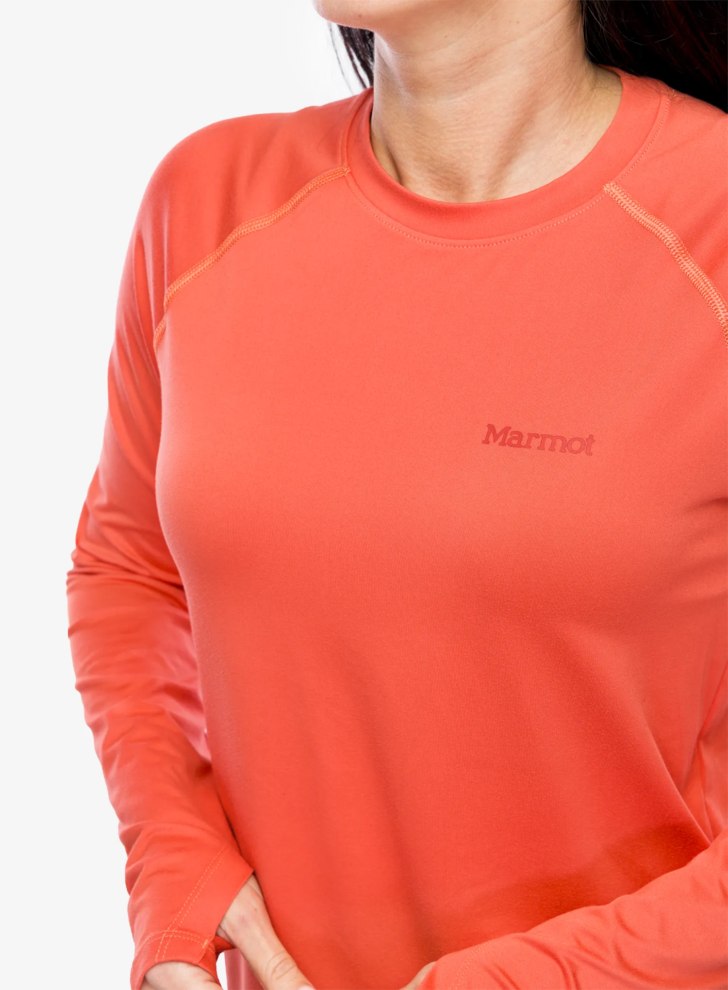 Кофта жіноча без каптура Marmot Windridge LS - grapefruit