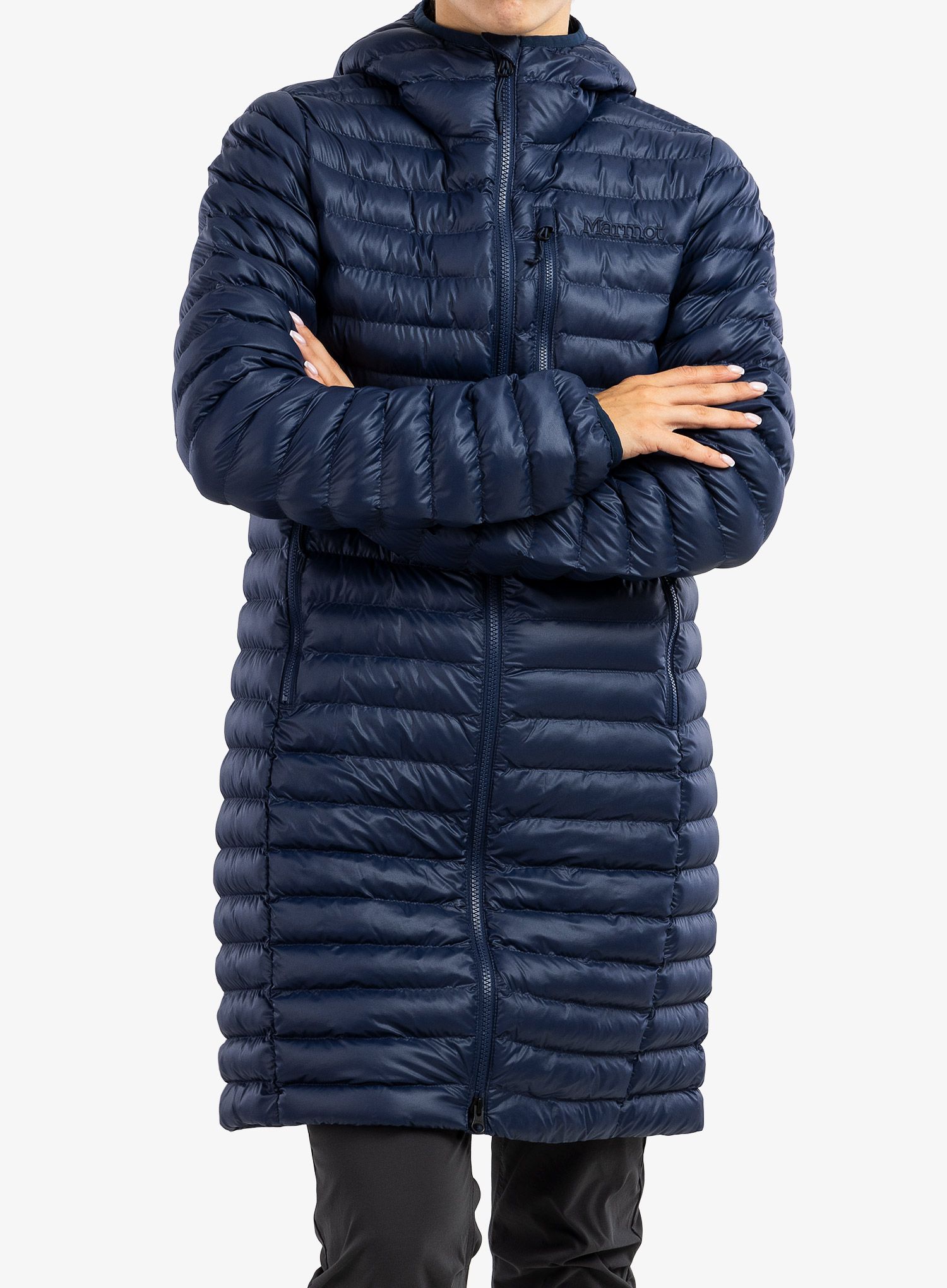 Плащ жіночий Marmot Echo Featherless Long Jacket - arctic navy shiny