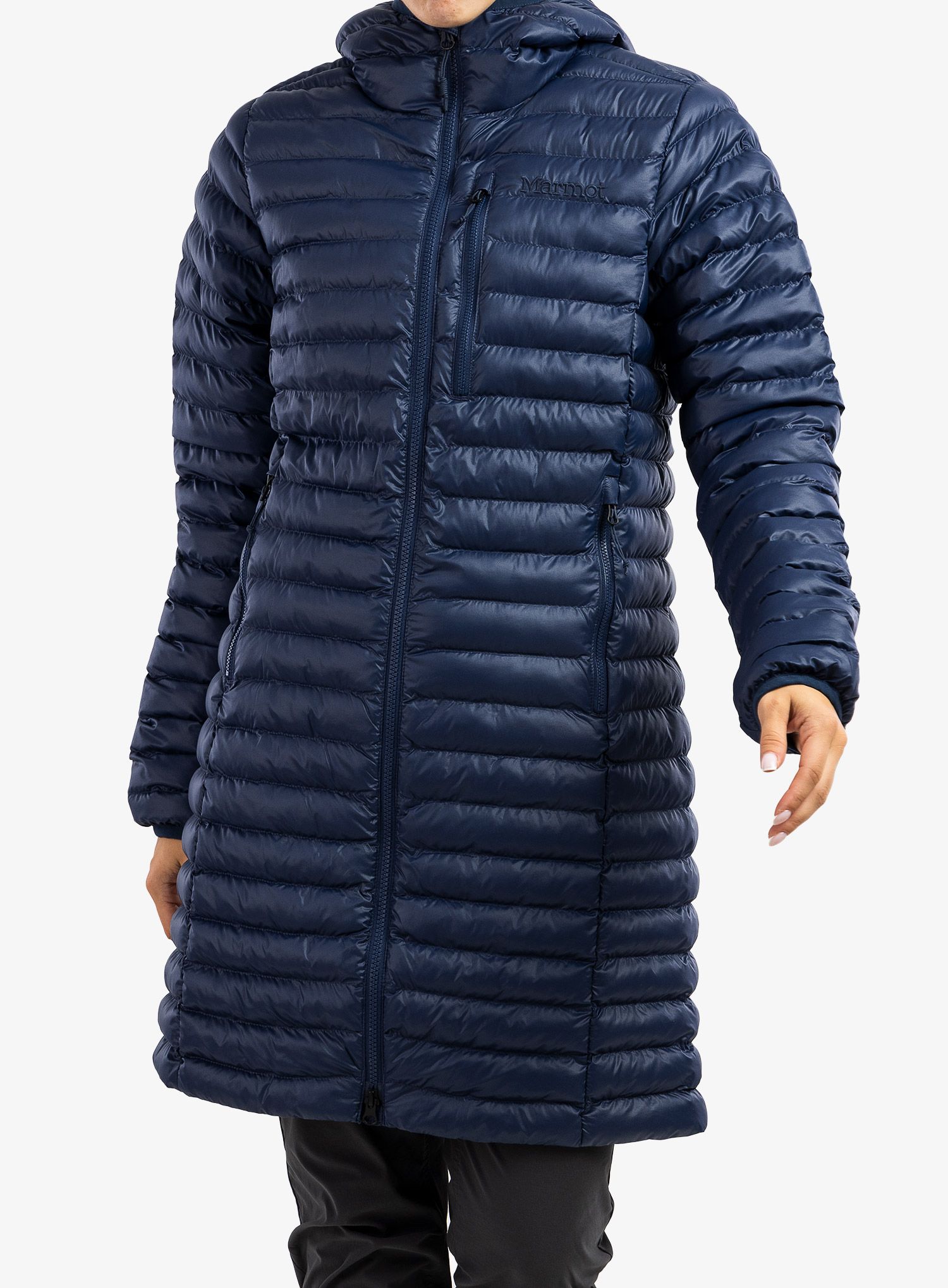 Плащ жіночий Marmot Echo Featherless Long Jacket - arctic navy shiny