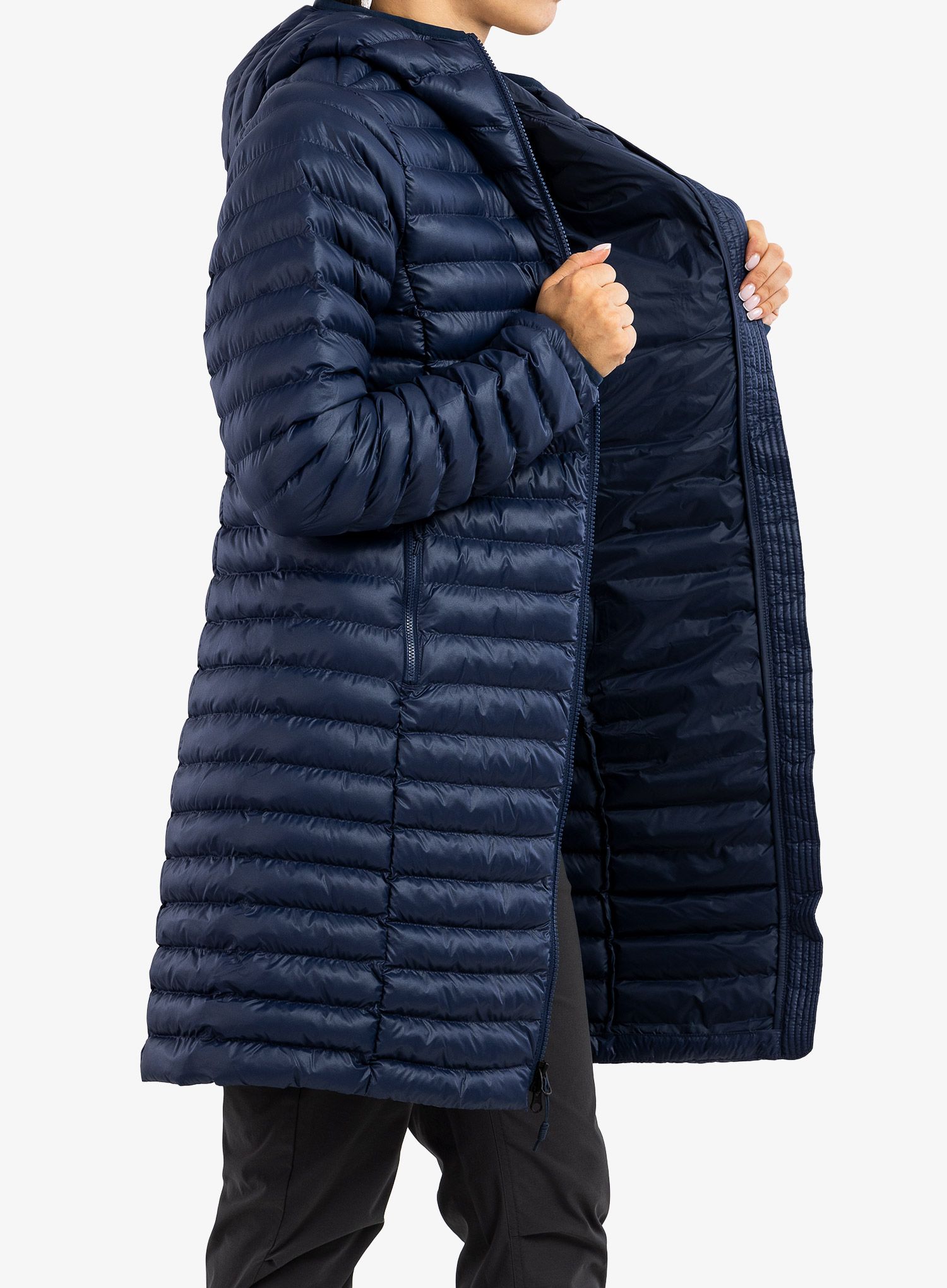 Плащ жіночий Marmot Echo Featherless Long Jacket - arctic navy shiny