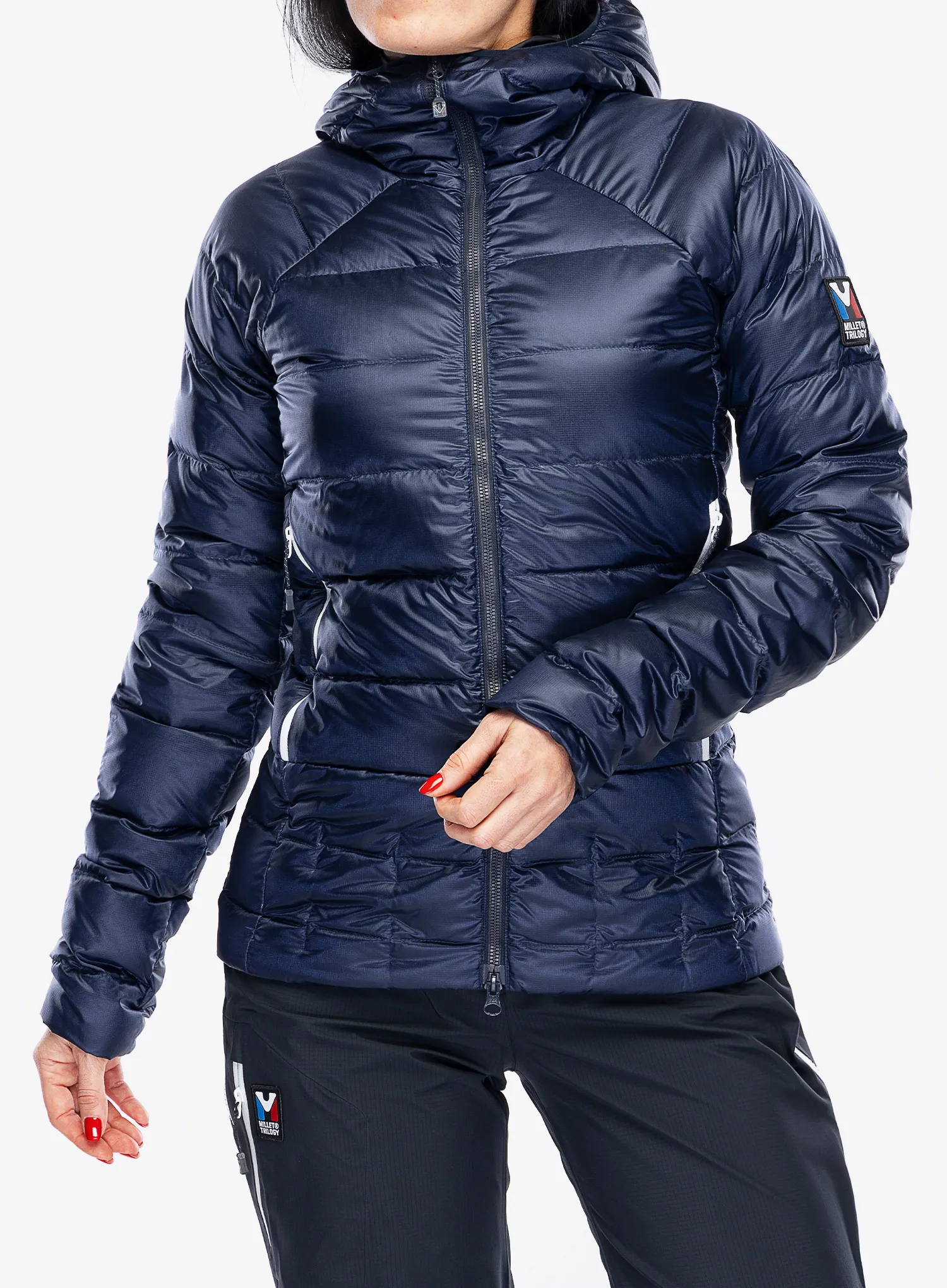 Пуховик жіночий Millet Trilogy Icon Down Hooded - saphir