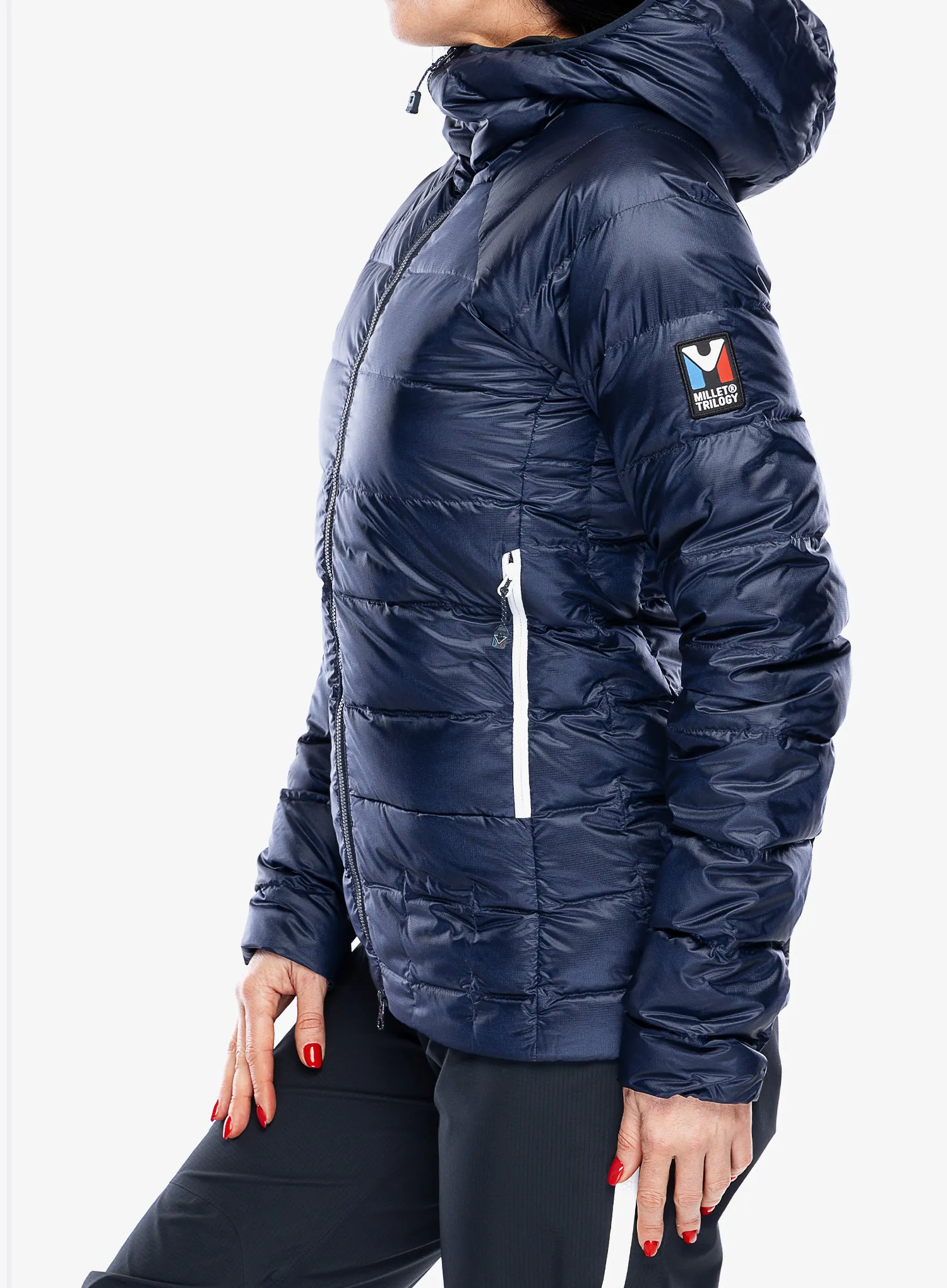 Пуховик жіночий Millet Trilogy Icon Down Hooded - saphir