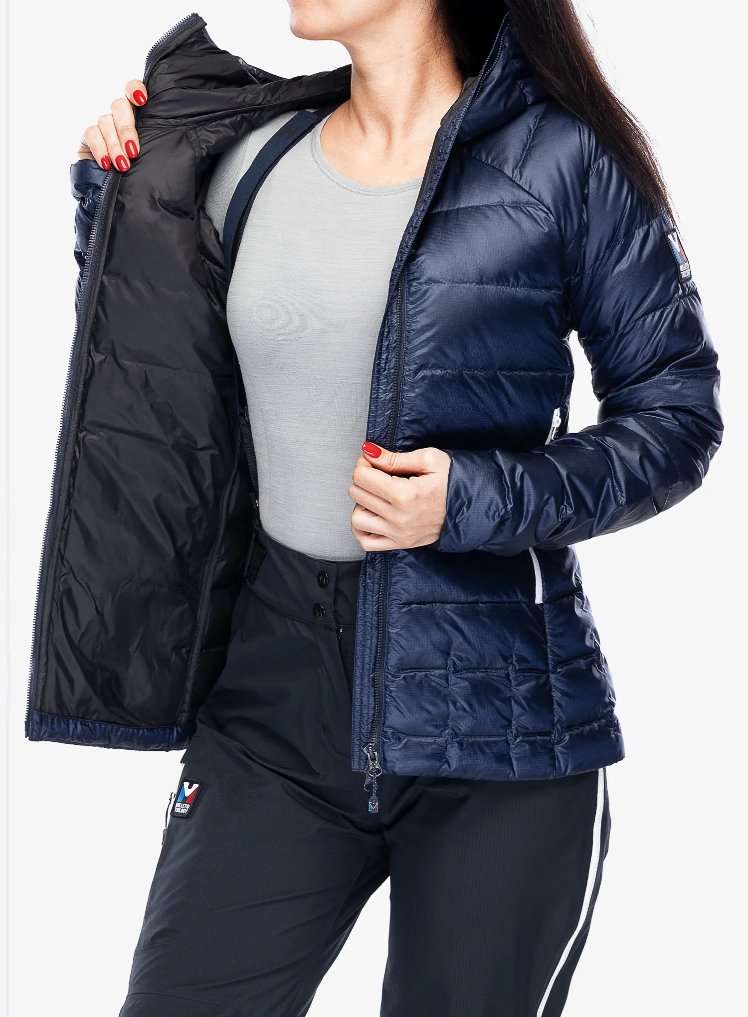 Пуховик жіночий Millet Trilogy Icon Down Hooded - saphir