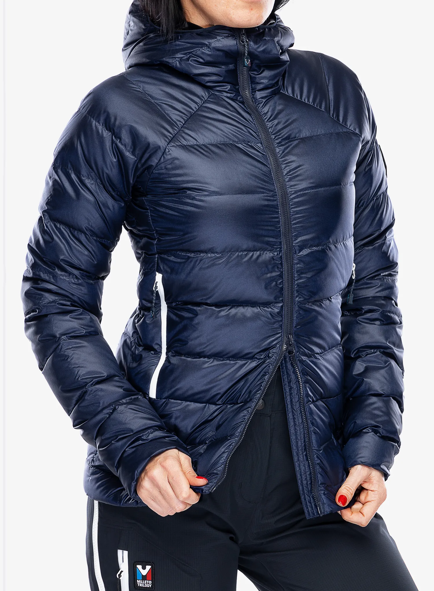 Пуховик жіночий Millet Trilogy Icon Down Hooded - saphir