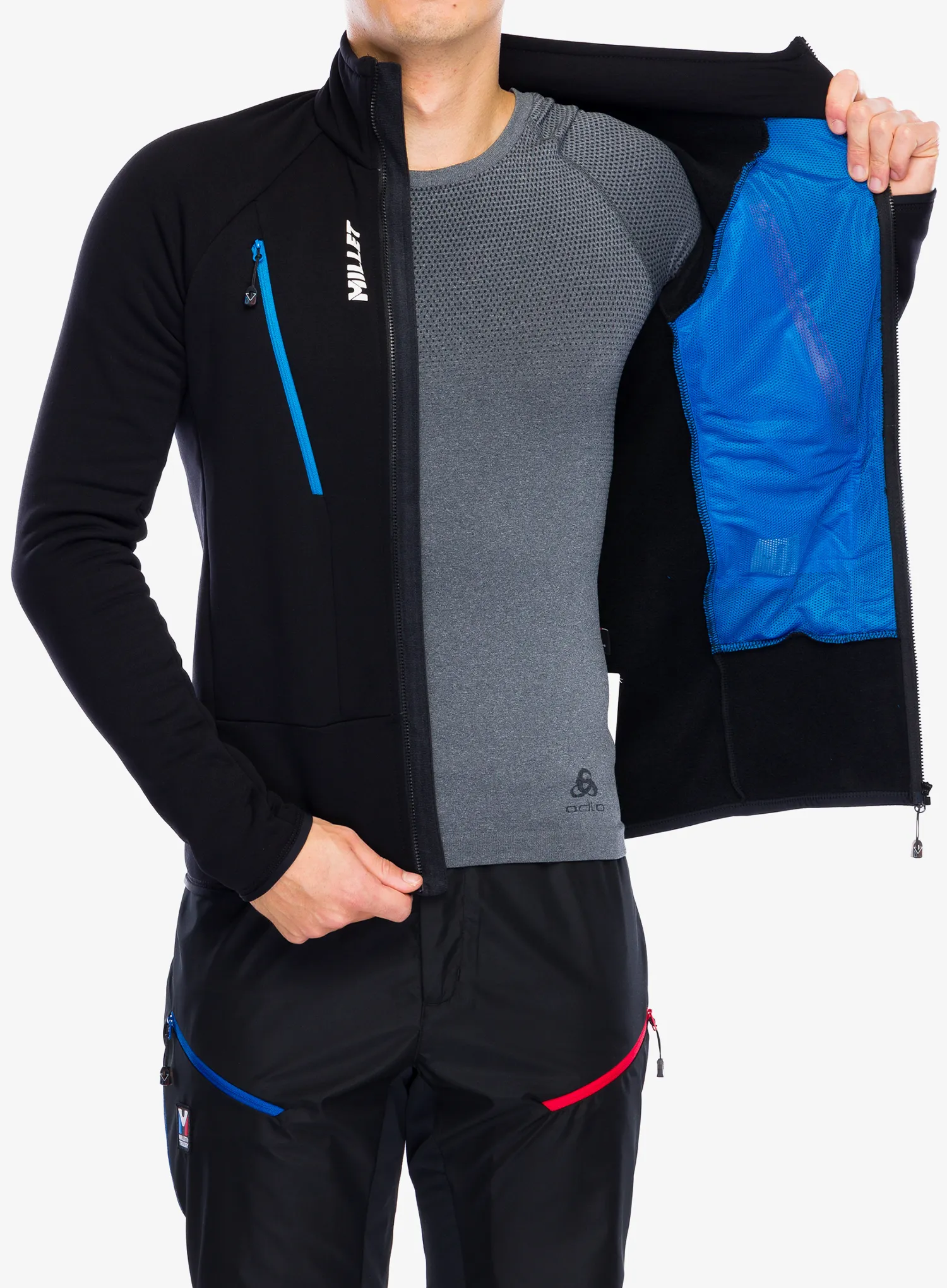 Кофта на блискавці Millet Trilogy Icon Power Jacket - black