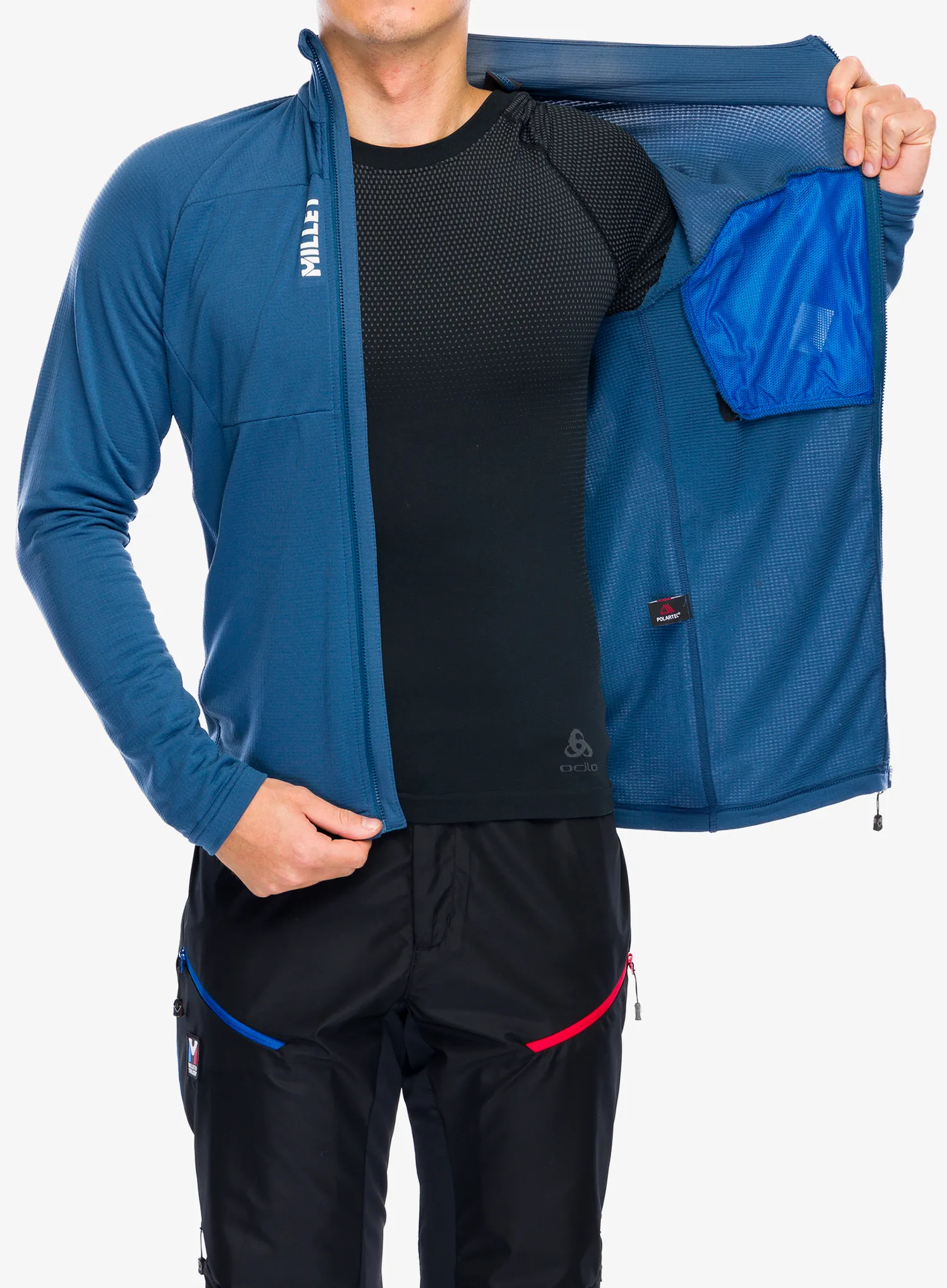 Кофта флісова Millet Trilogy Light Grid Jacket - dark denim