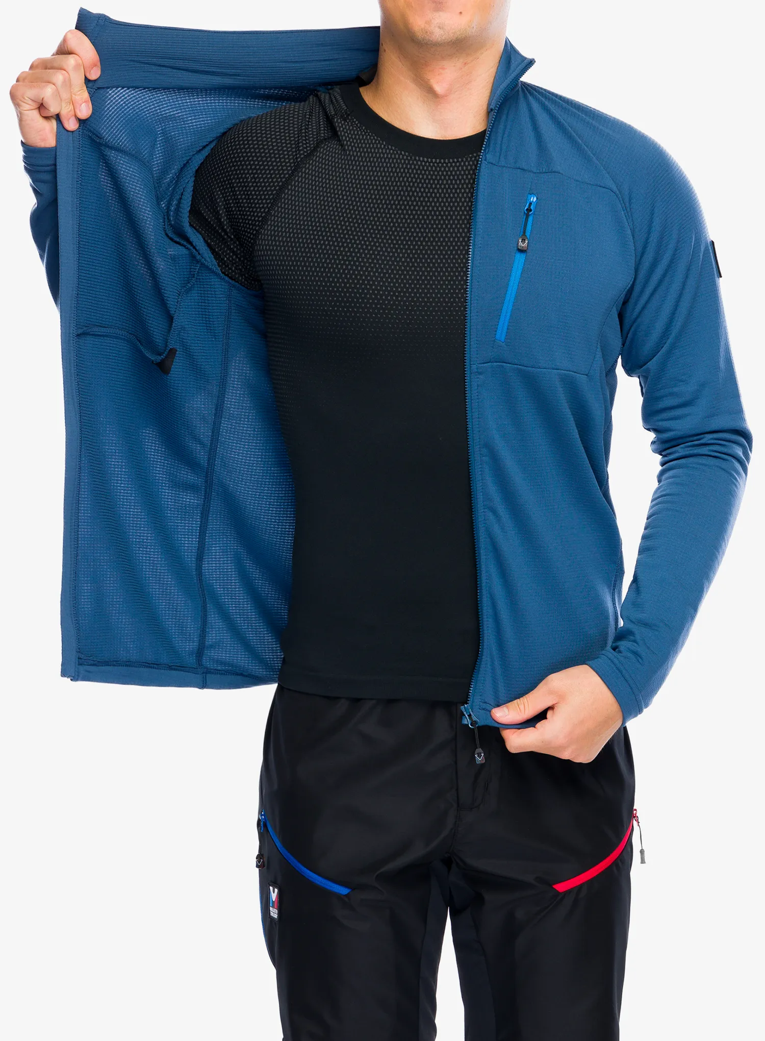 Кофта флісова Millet Trilogy Light Grid Jacket - dark denim