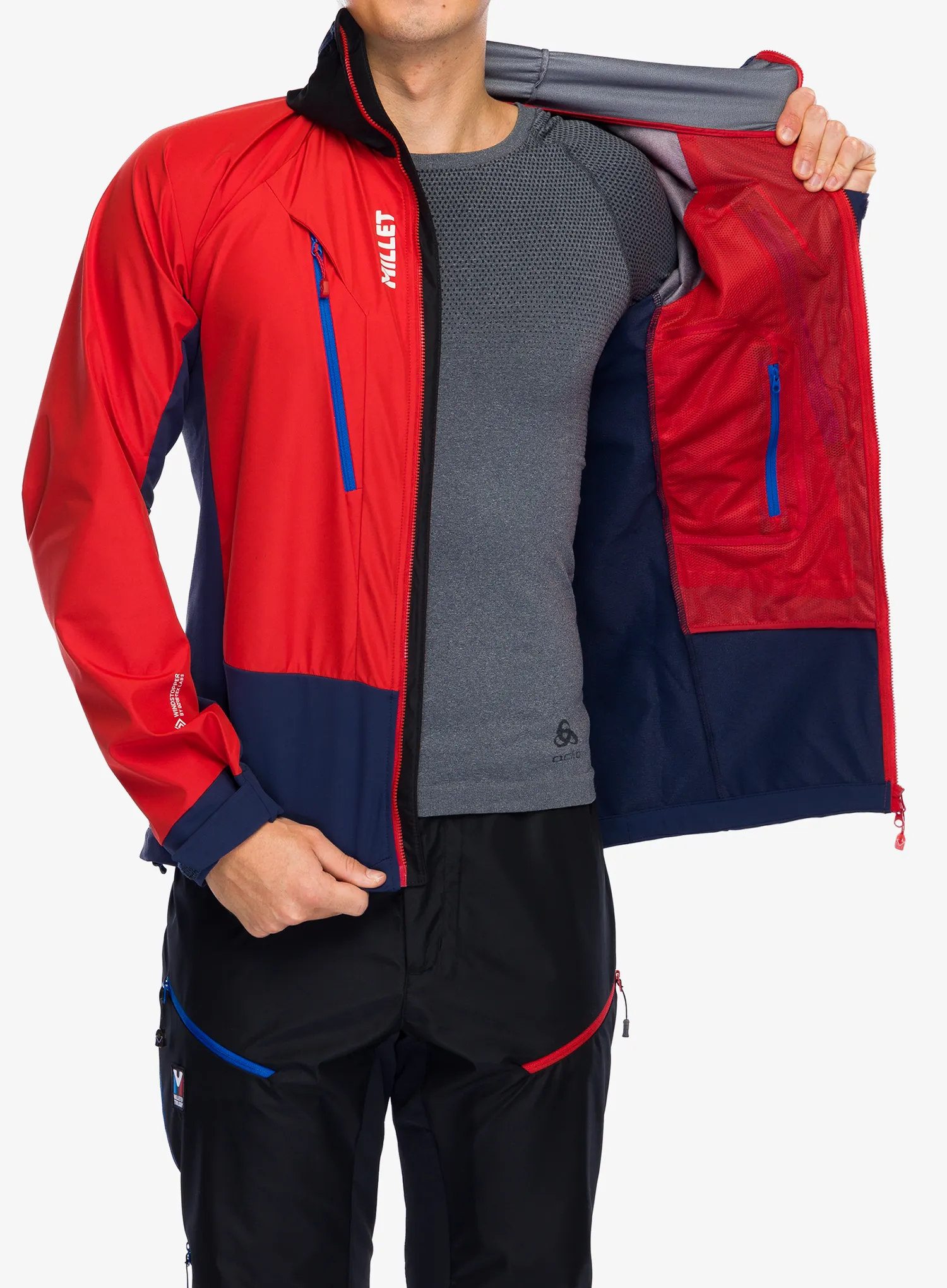 Куртка softshell Millet Trilogy V Icon INFINIUM Jacket - saphir/rouge