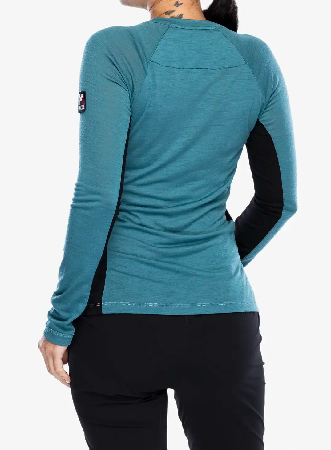 Лонгслів жіночий Millet Trilogy Wool TS LS -  hydro/black
