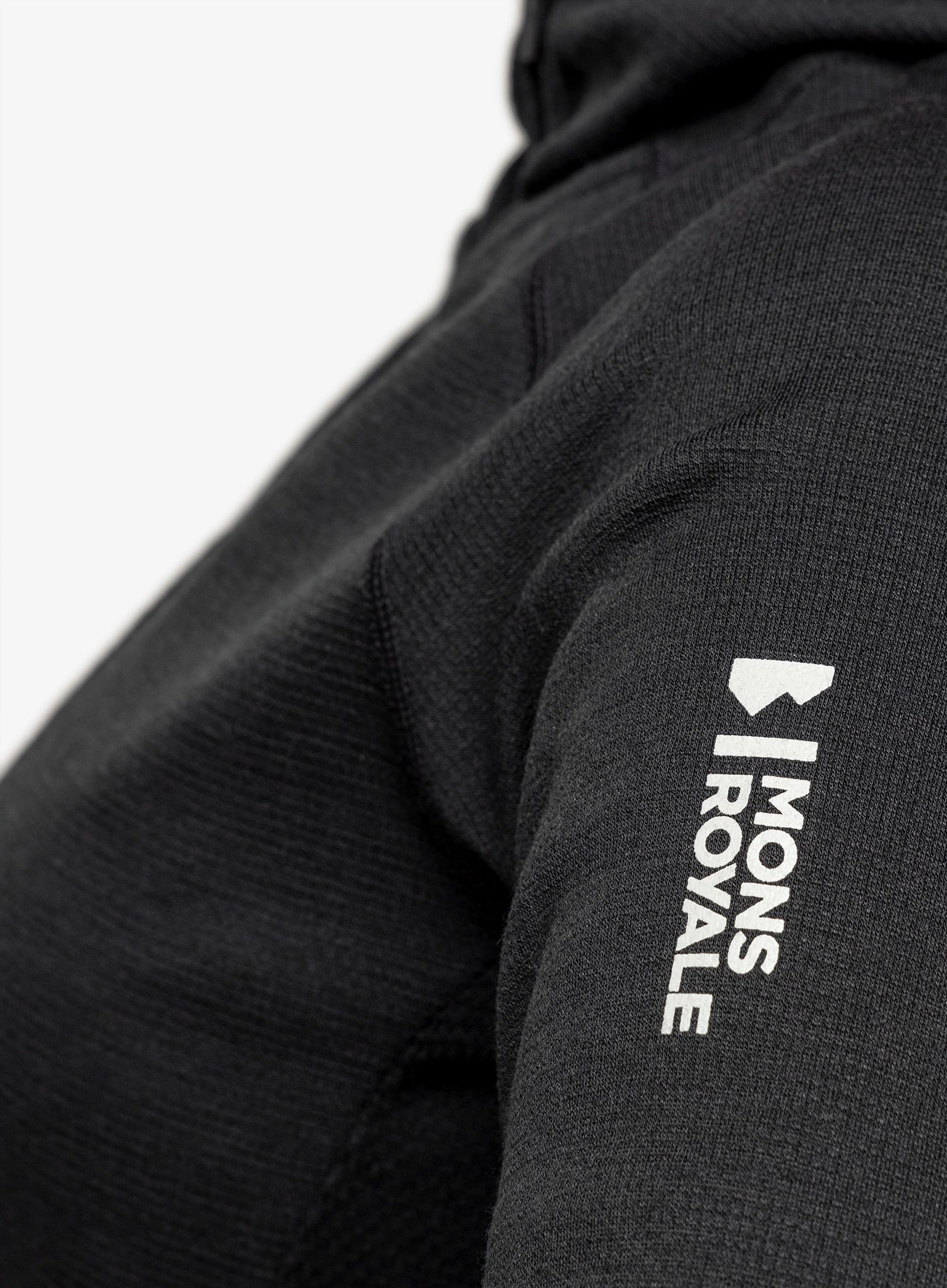 Кофта жіноча Mons Royale Approach Merino Gridlock Hoody - black/pip