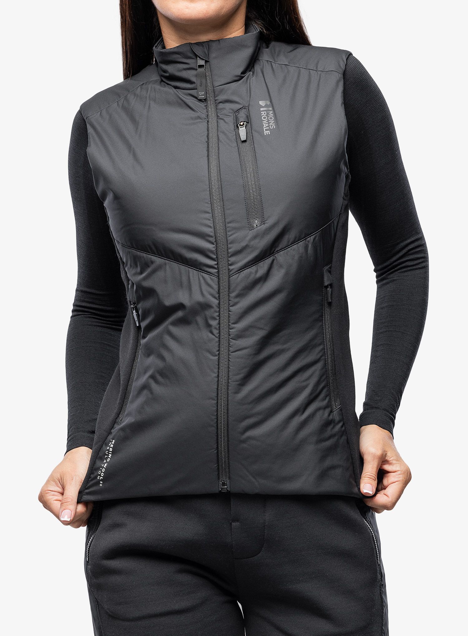 Жилет жіночий Mons Royale Arete Wool Insulation Vest - black