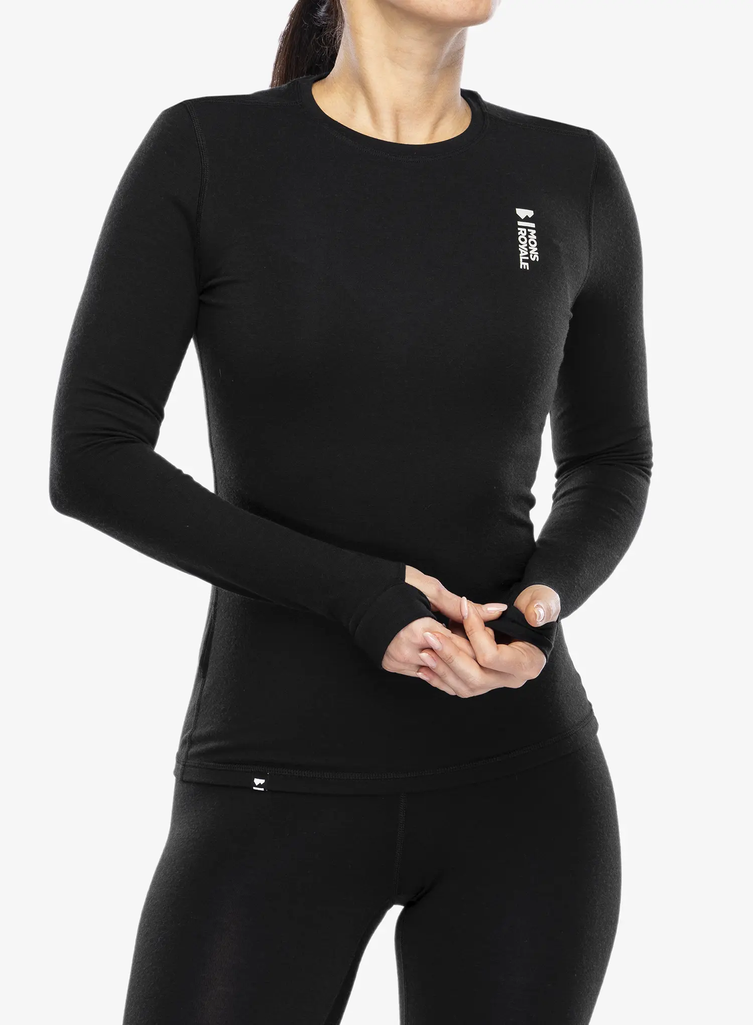 Кофта жіноча Mons Royale Cascade Merino Flex 200 LS - black