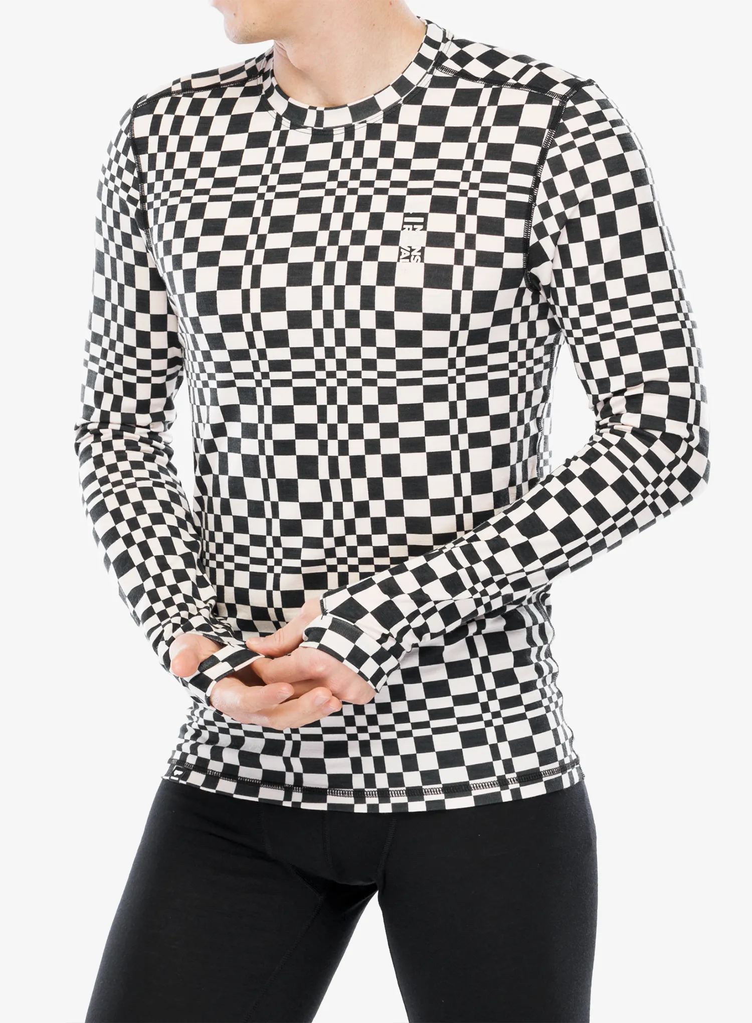 Термокофта Mons Royale Cascade Merino Flex 200 LS - checkers