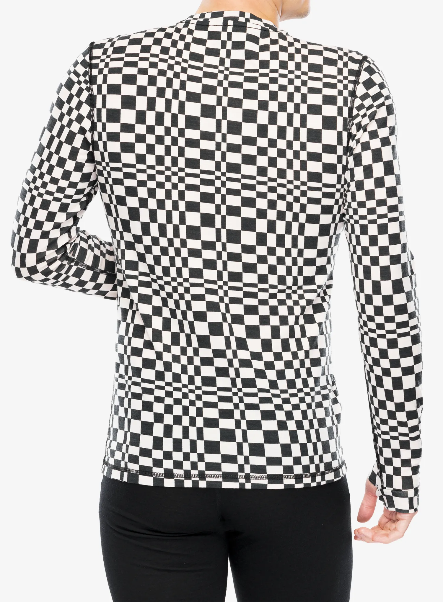 Термокофта Mons Royale Cascade Merino Flex 200 LS - checkers