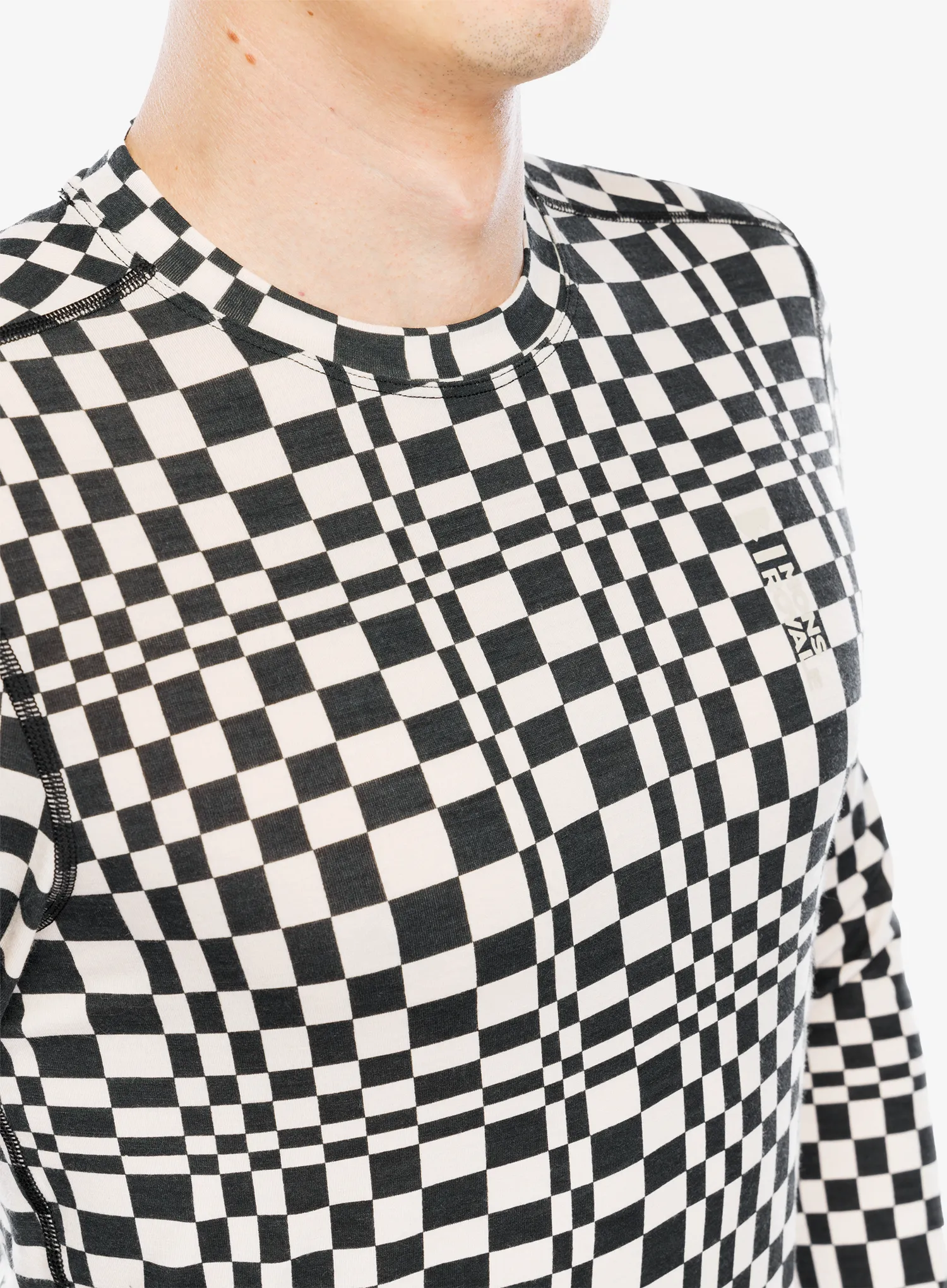 Термокофта Mons Royale Cascade Merino Flex 200 LS - checkers