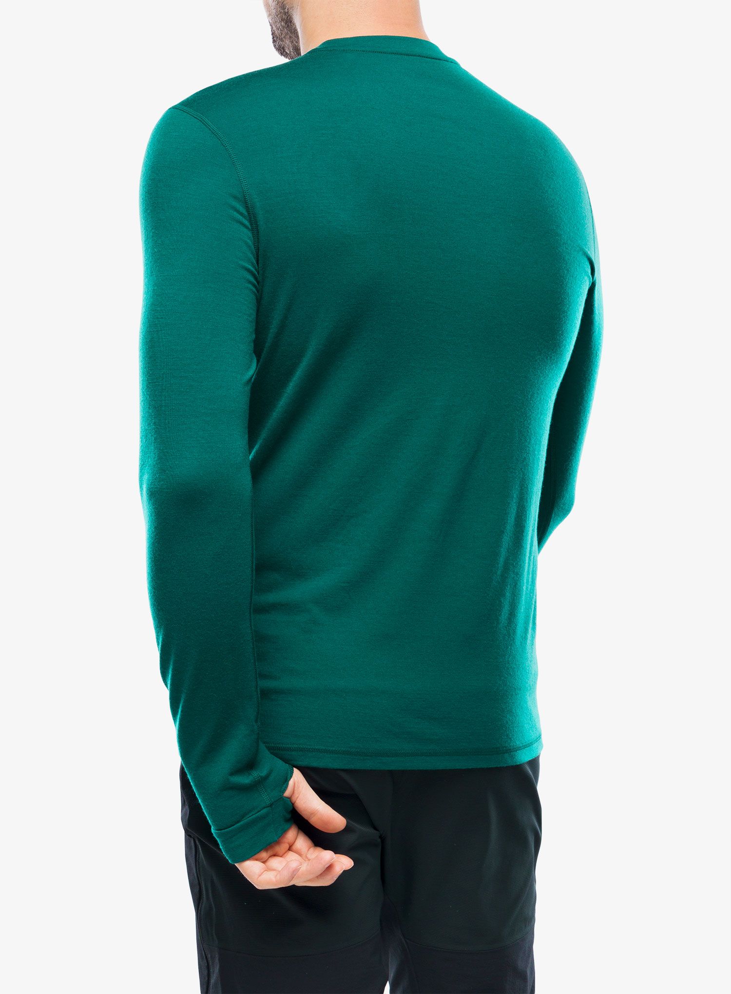 Термокофта Mons Royale Cascade Merino Flex 200 LS - evergreen