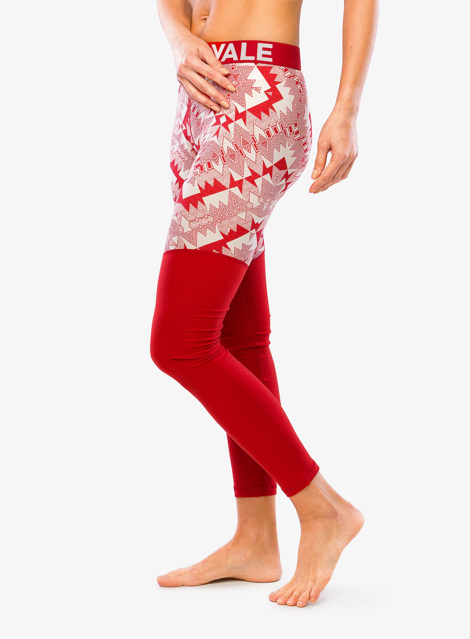 Термолегінси жіночі Mons Royale Cascade Merino - retro red