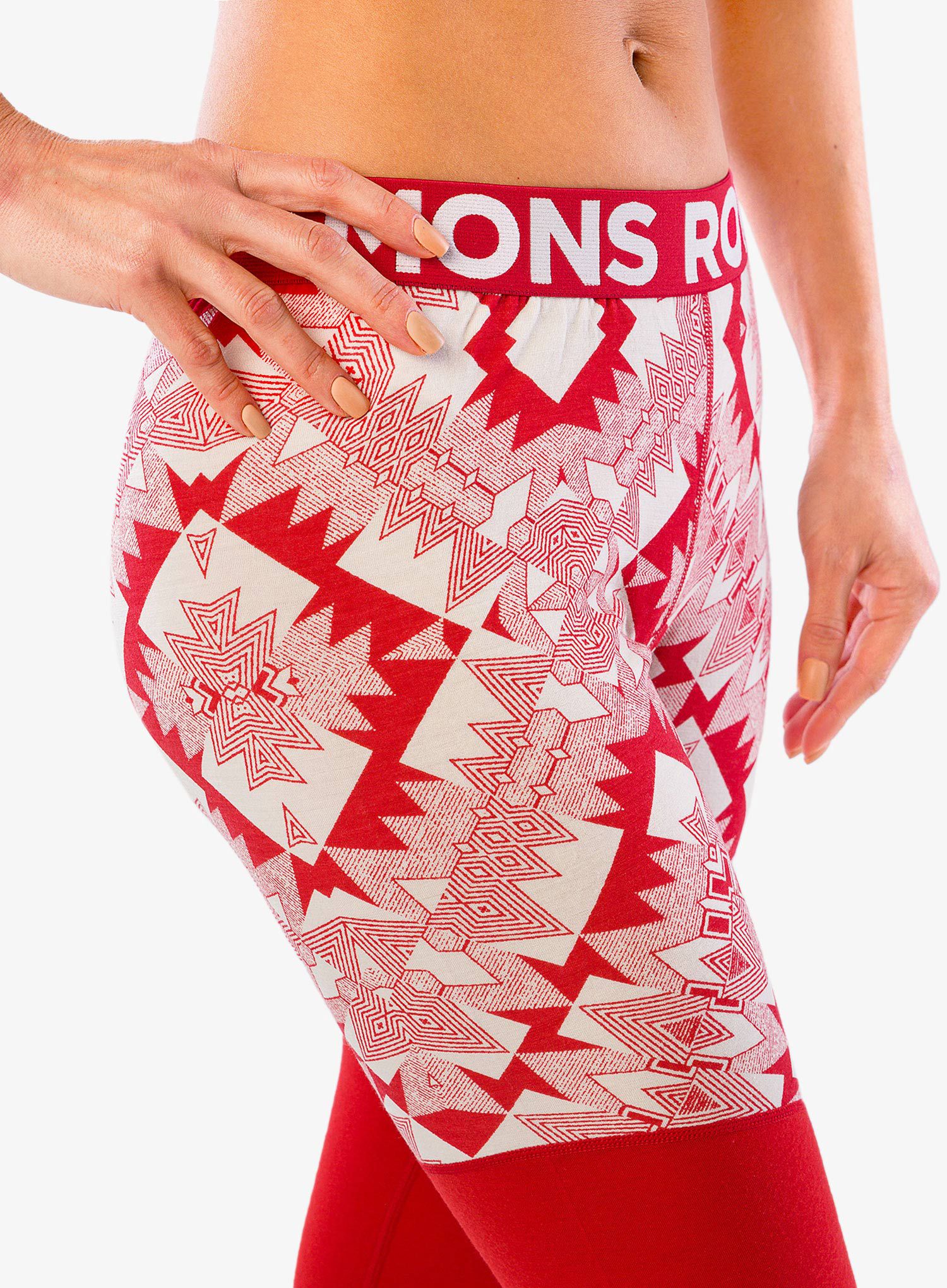 Термолегінси жіночі Mons Royale Cascade Merino - retro red